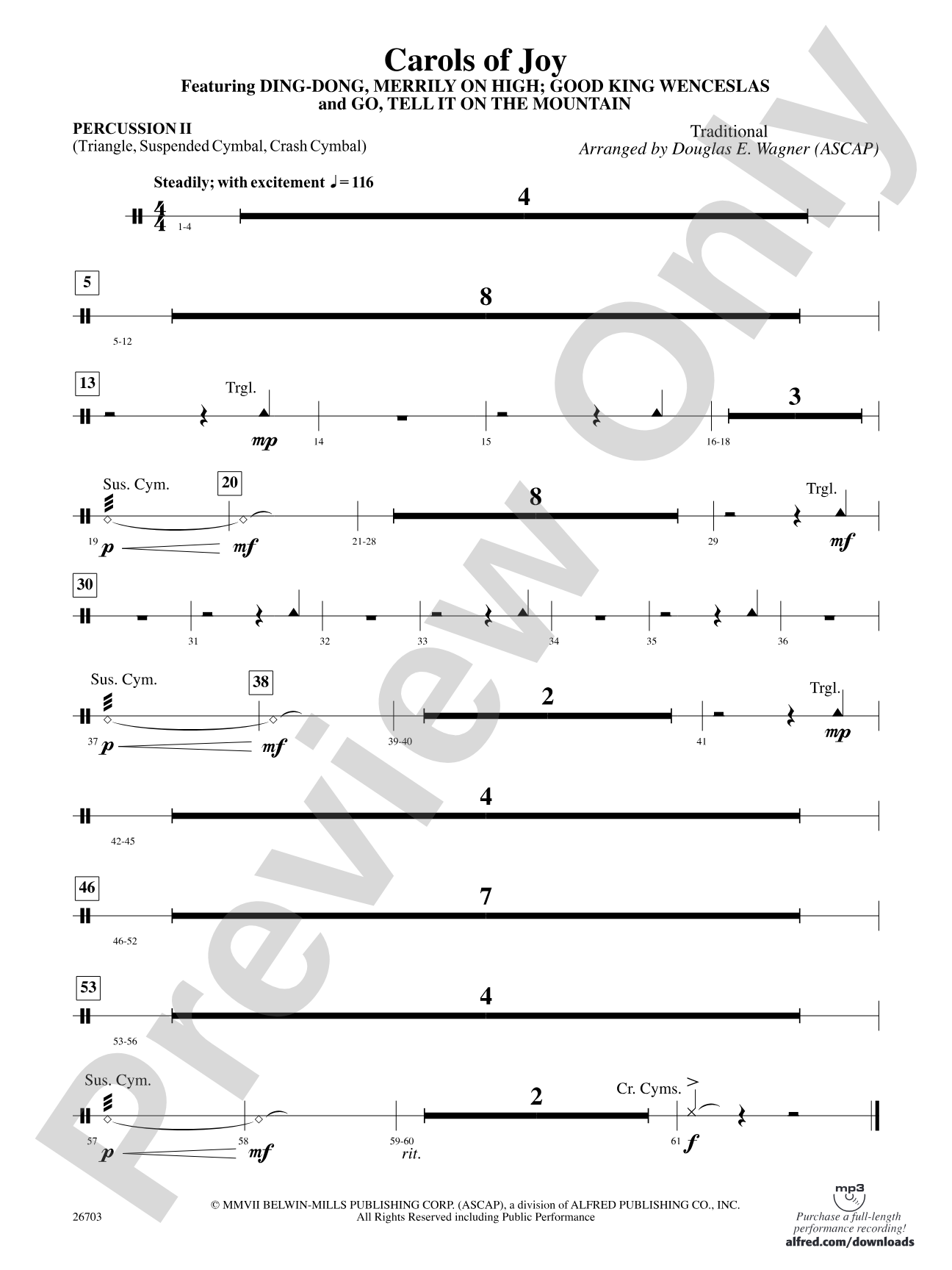 Carols of Joy: 2nd Percussion