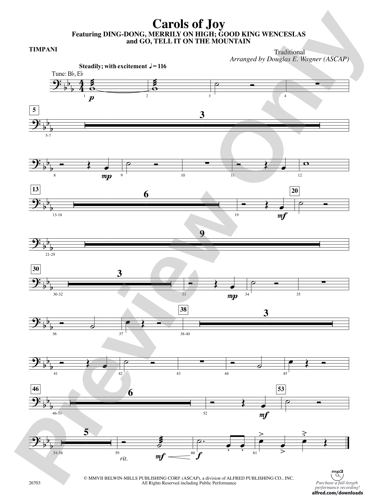 Carols of Joy: Timpani