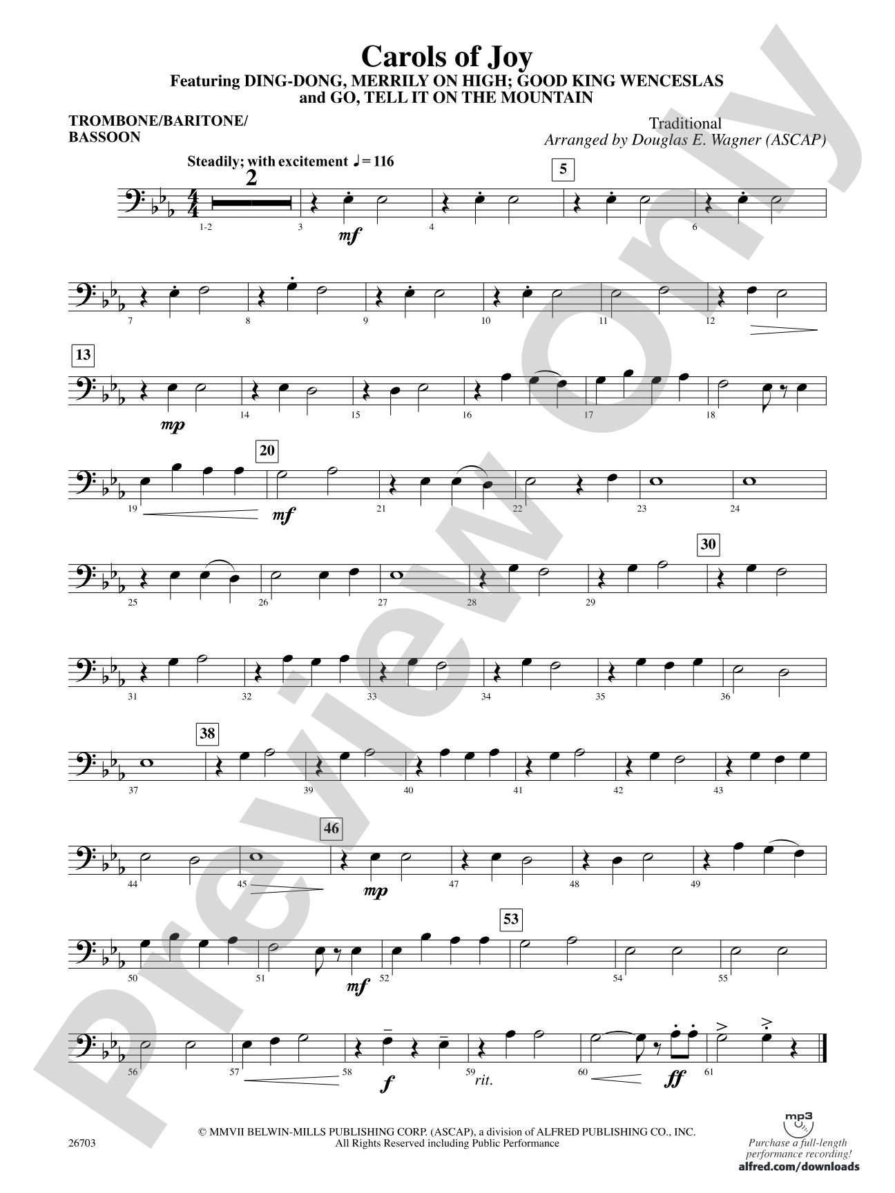 Carols of Joy: 1st Trombone