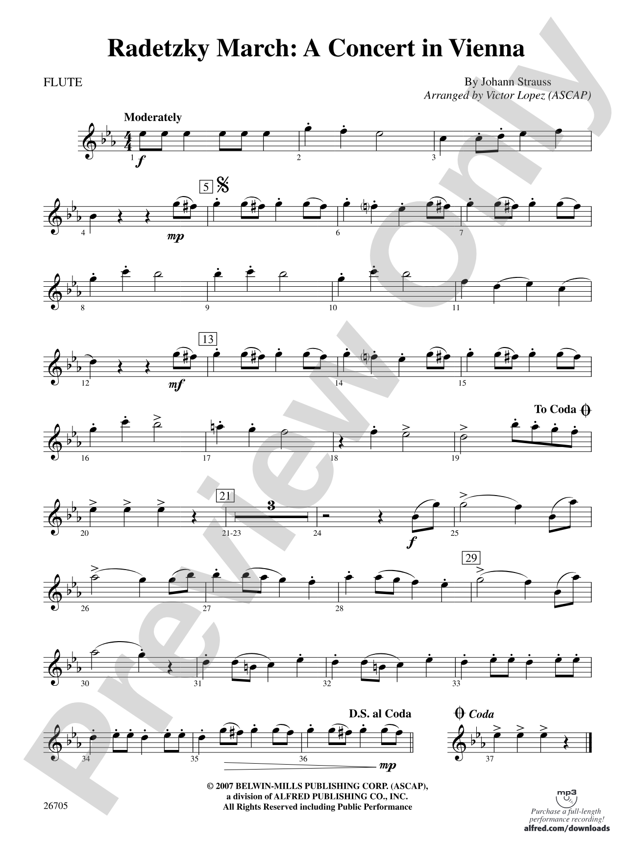 Radetzky March: A Concert in Vienna: Flute