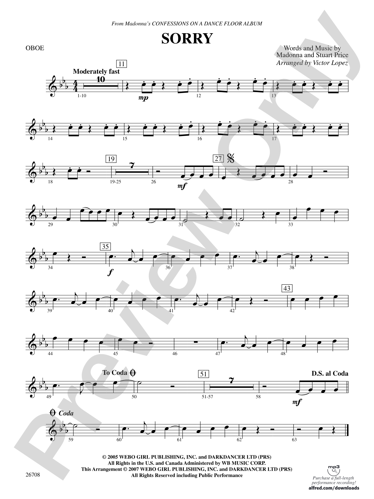 Sorry: Oboe