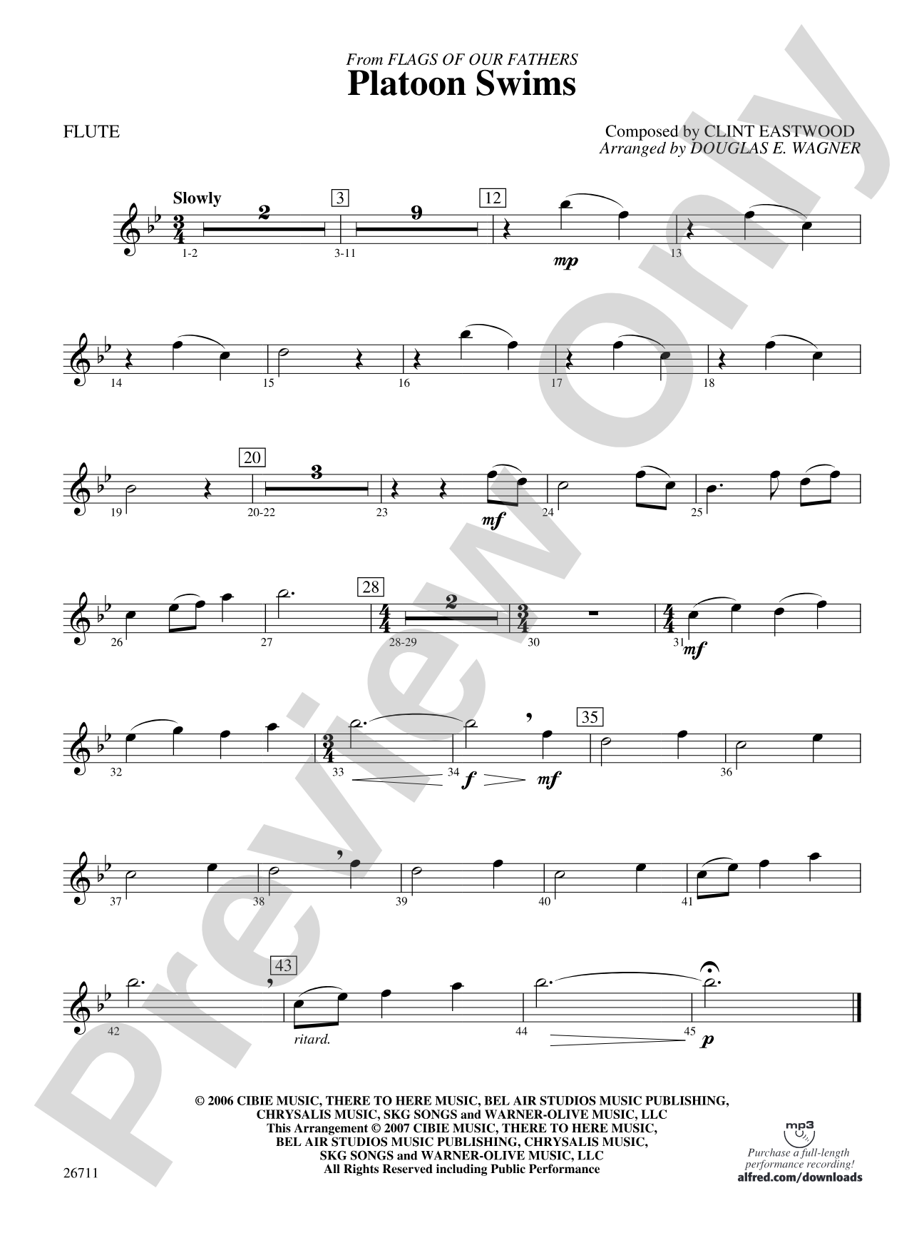 Platoon Swims: Flute