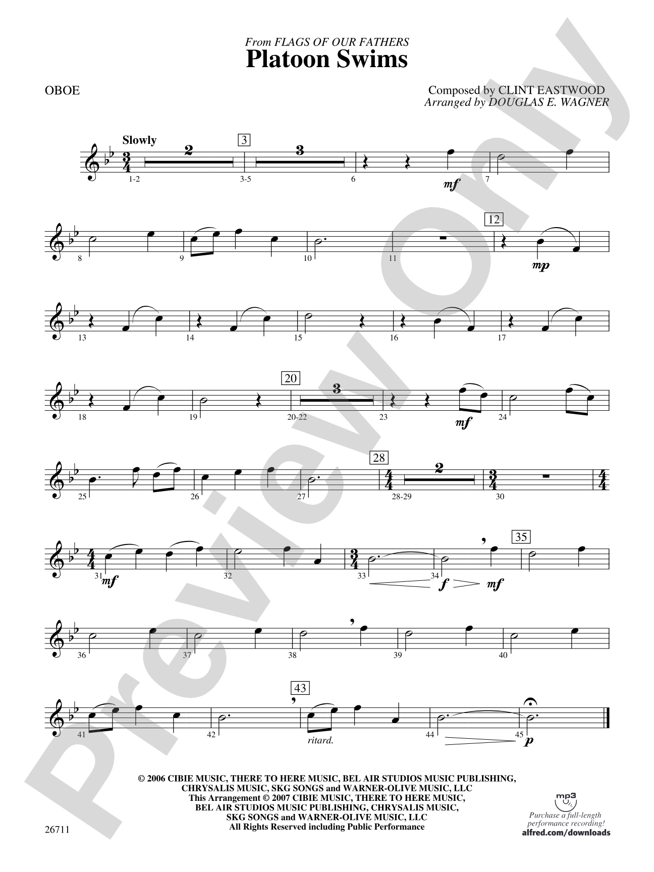 Platoon Swims: Oboe