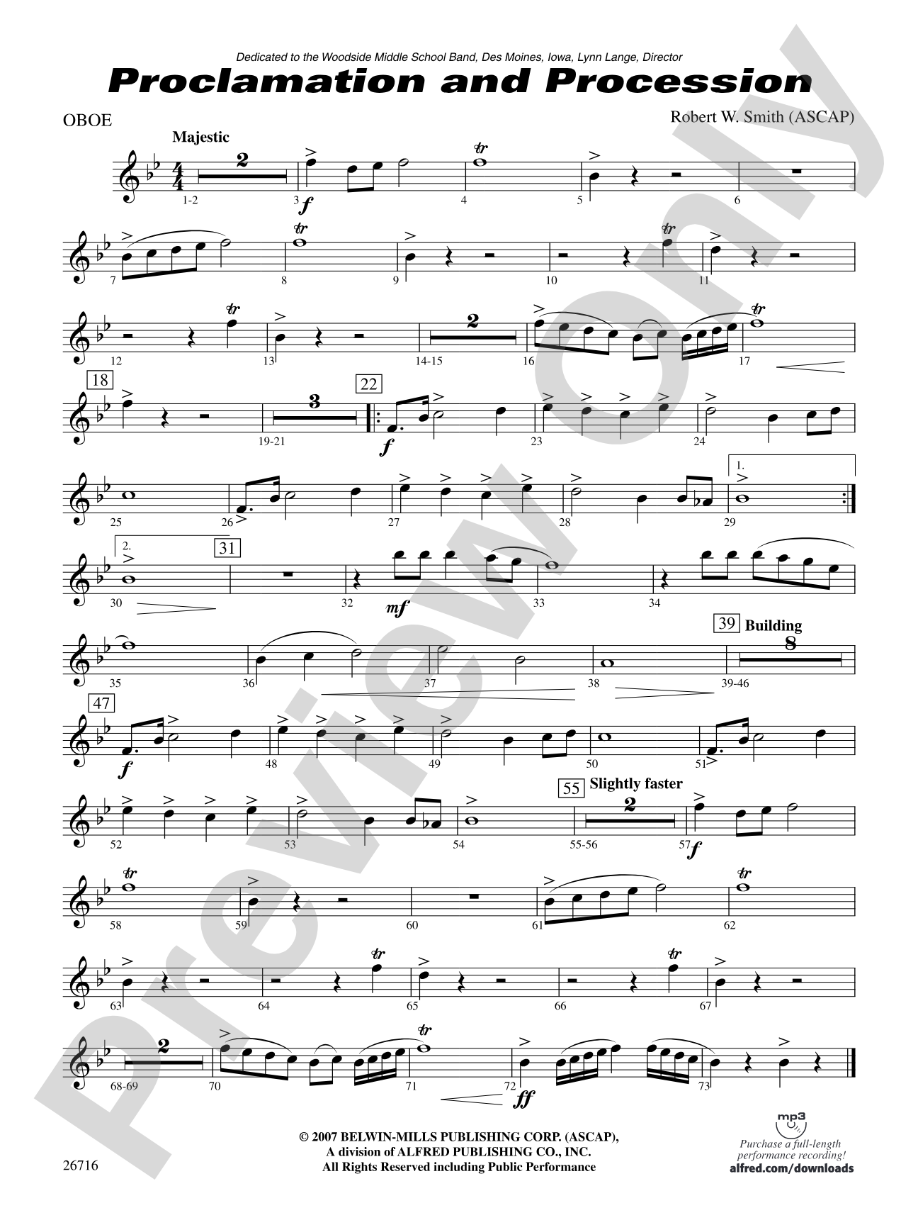 Proclamation and Procession: Oboe