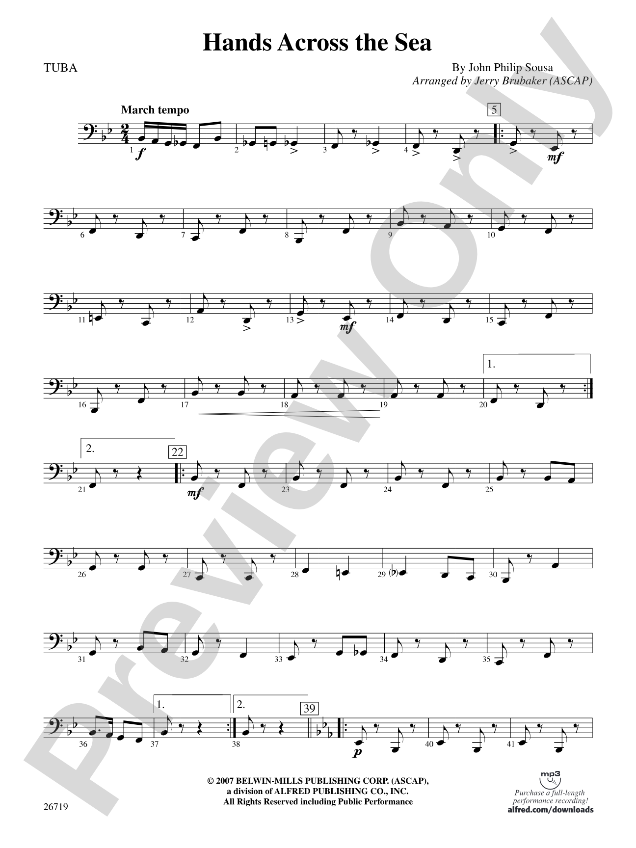 Hands Across the Sea: Tuba