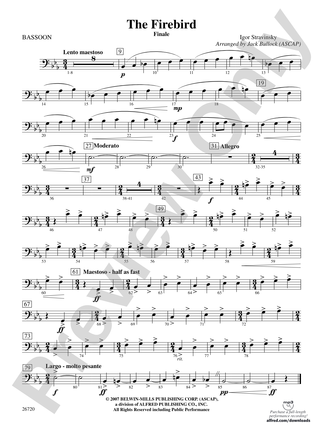 The Firebird: Bassoon