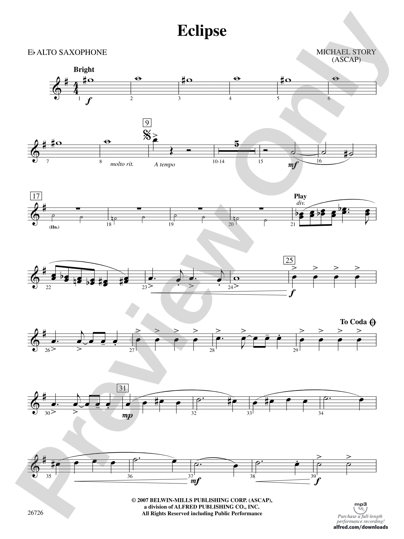 Eclipse: E-flat Alto Saxophone