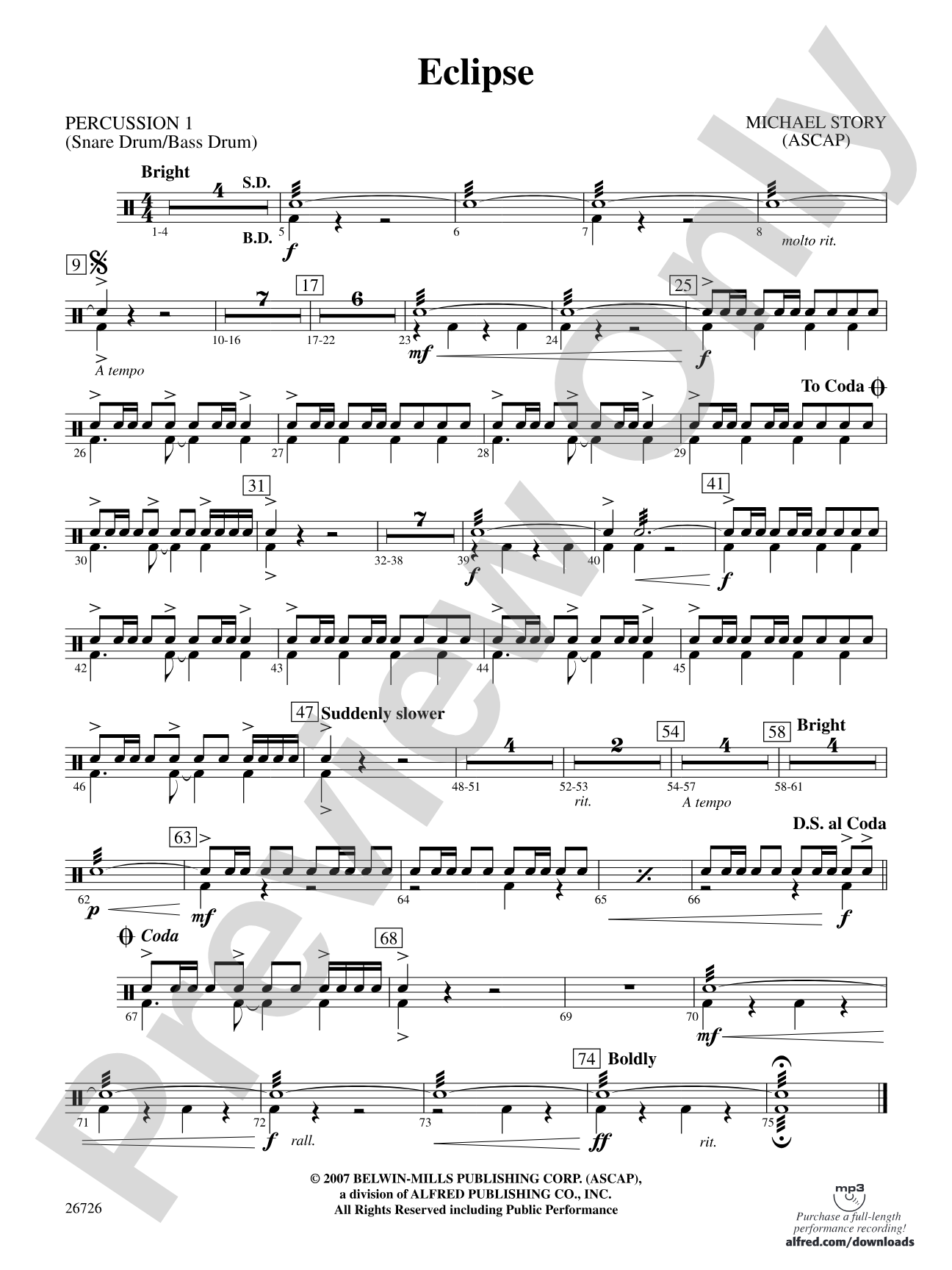 Eclipse: 1st Percussion