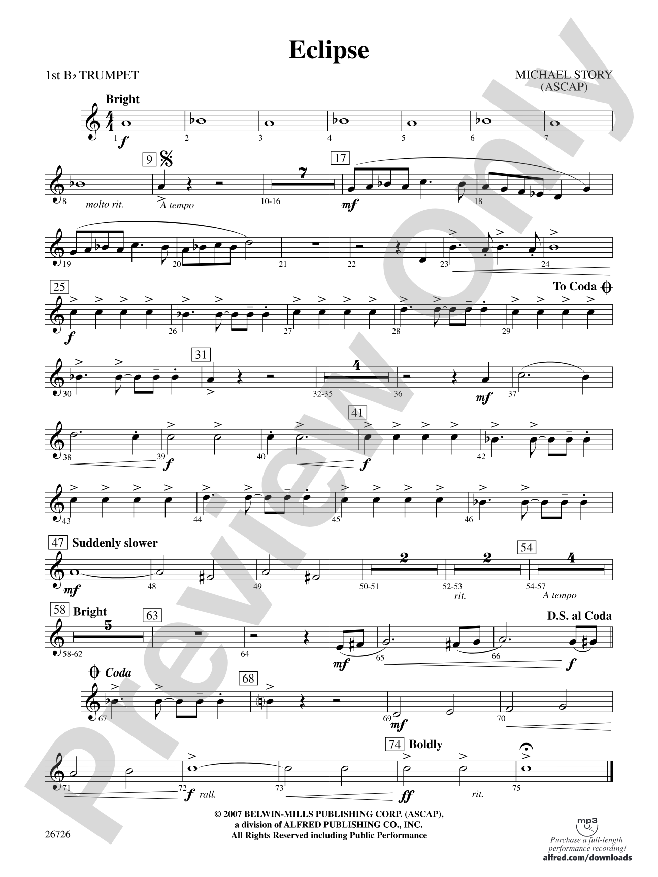 Eclipse: 1st B-flat Trumpet