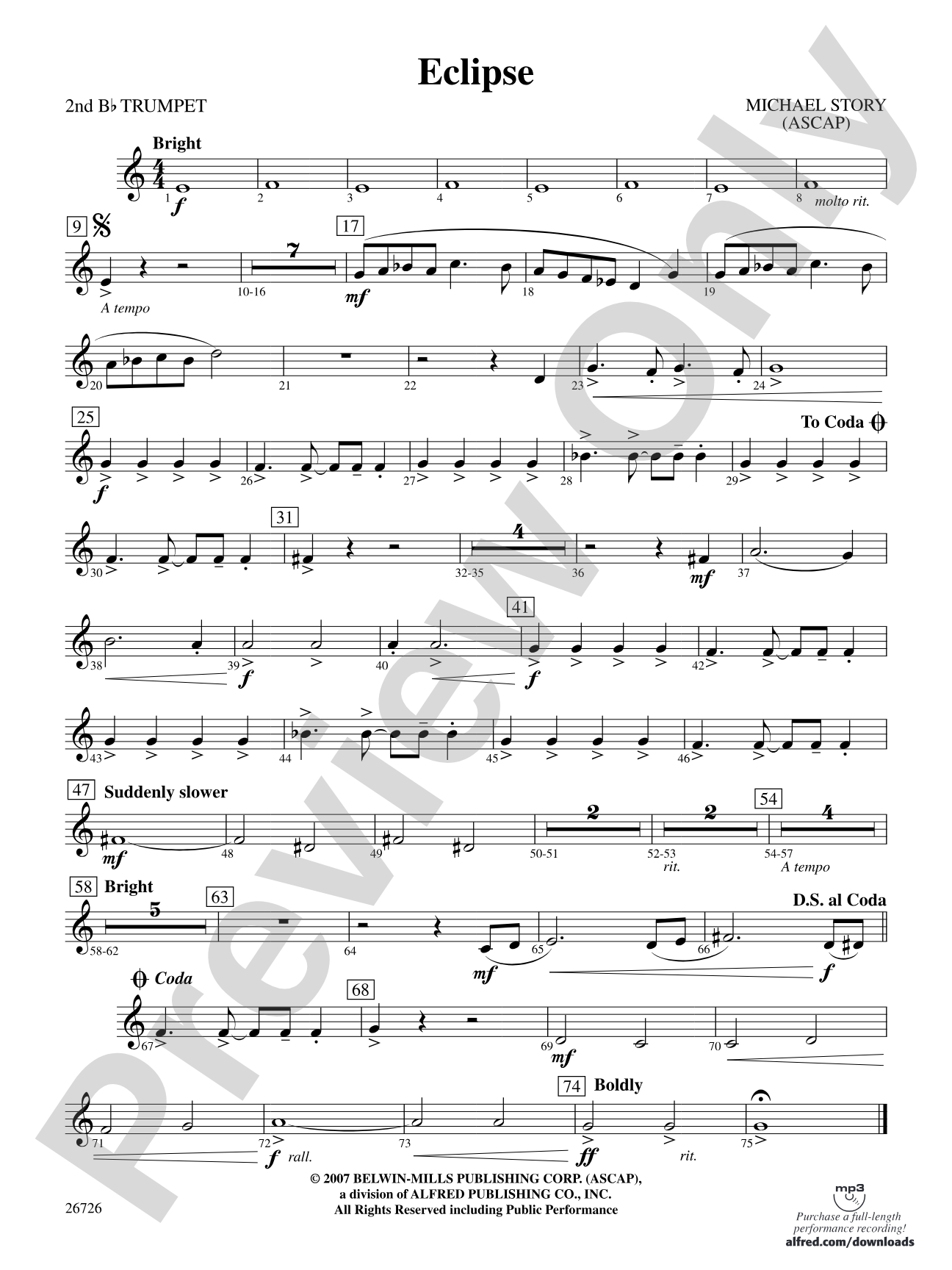 Eclipse: 2nd B-flat Trumpet