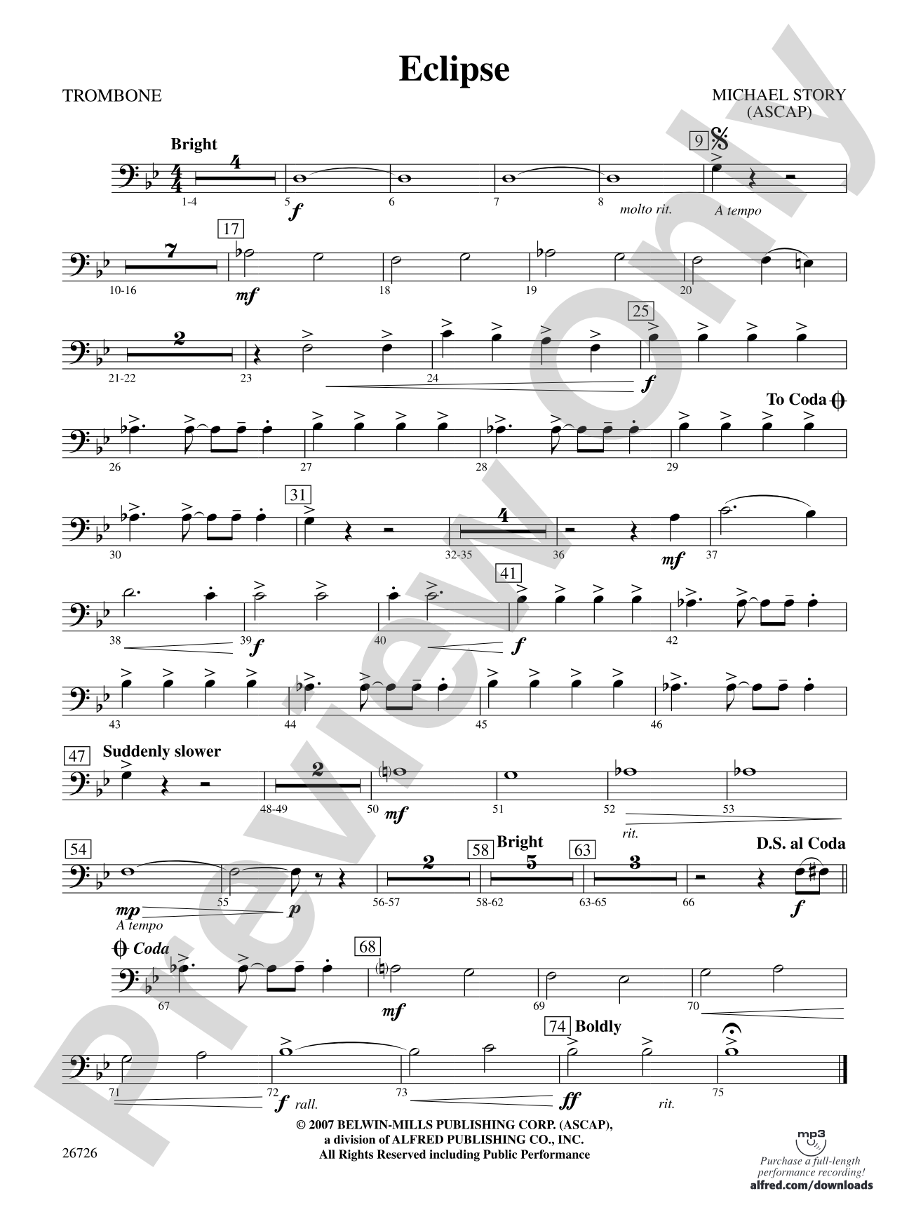 Eclipse: 1st Trombone