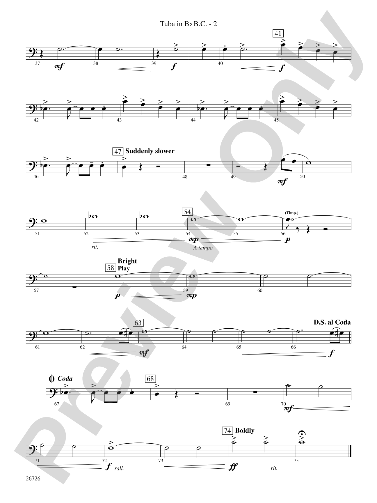 Eclipse: (wp) B-flat Tuba B.C.