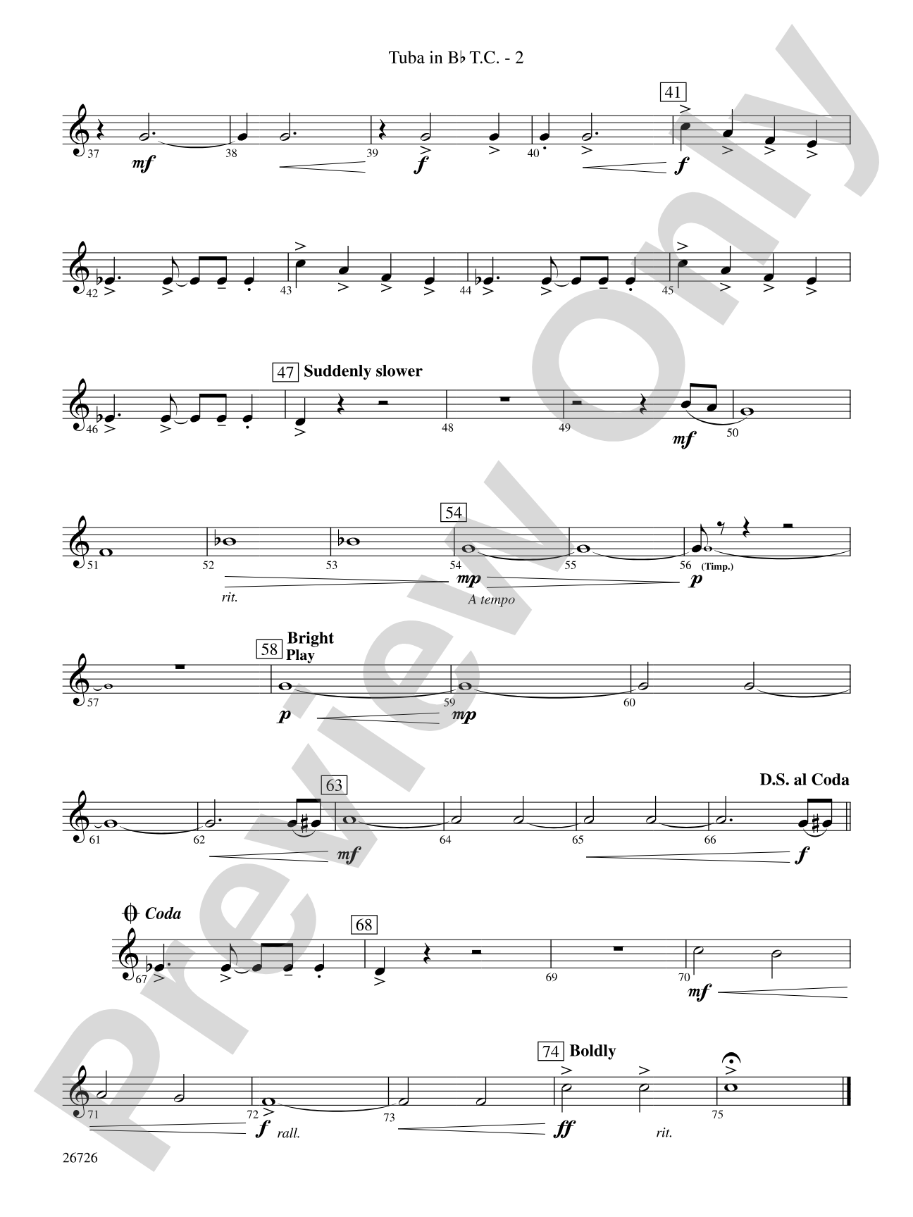 Eclipse: (wp) B-flat Tuba T.C.