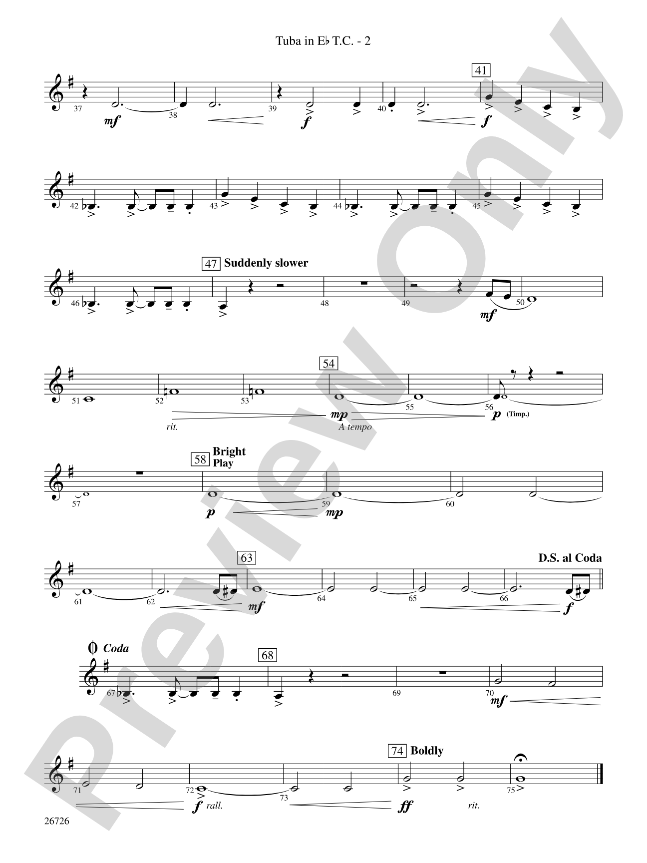 Eclipse: (wp) E-flat Tuba T.C.