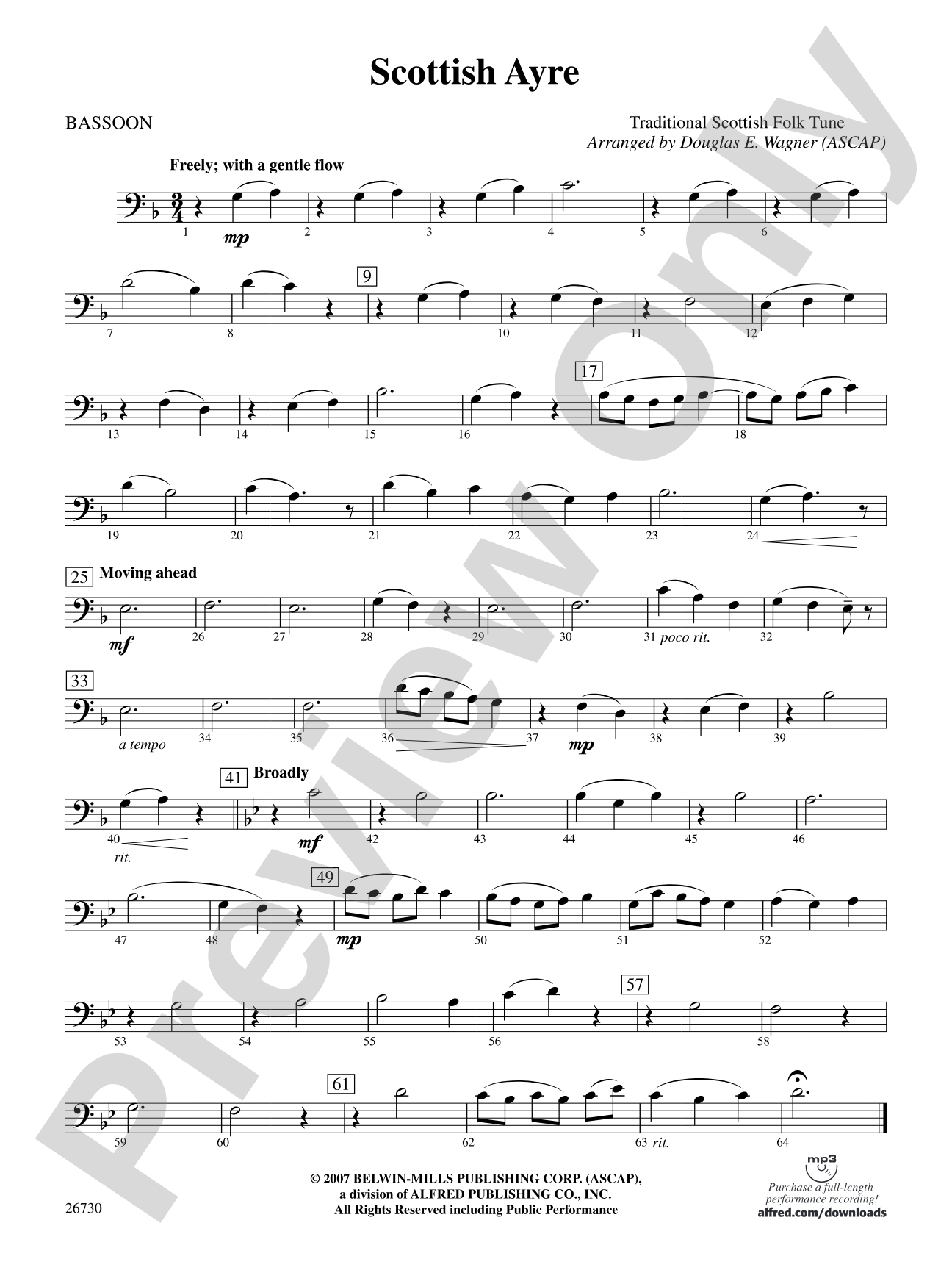 Scottish Ayre: Bassoon