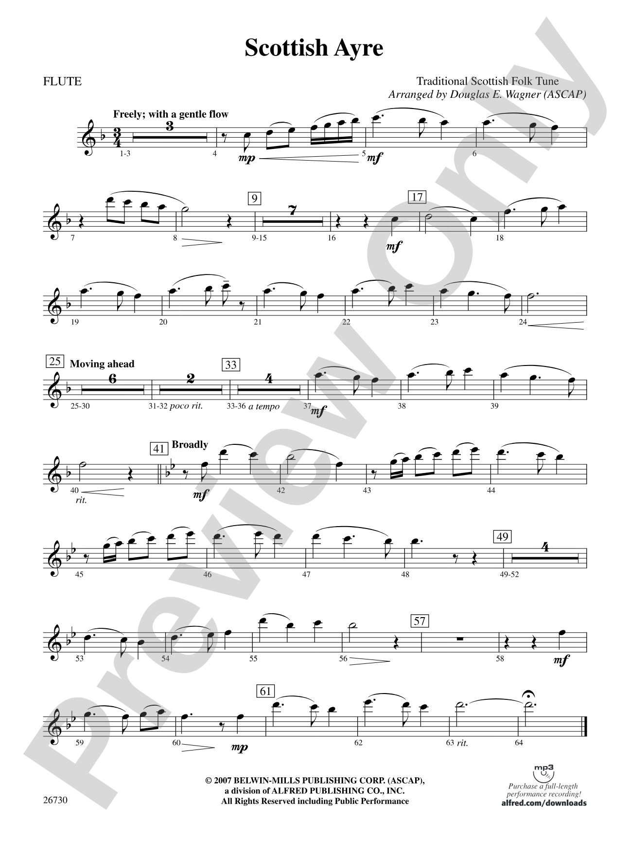 Scottish Ayre: Flute