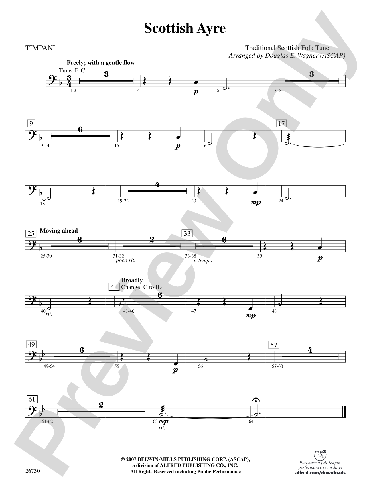Scottish Ayre: Timpani