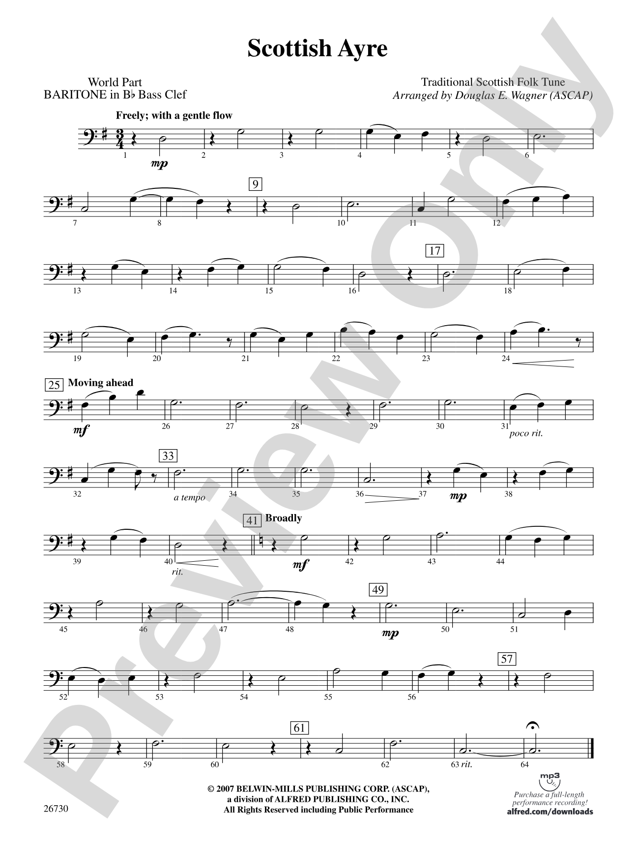Scottish Ayre: (wp) B-flat Baritone B.C.