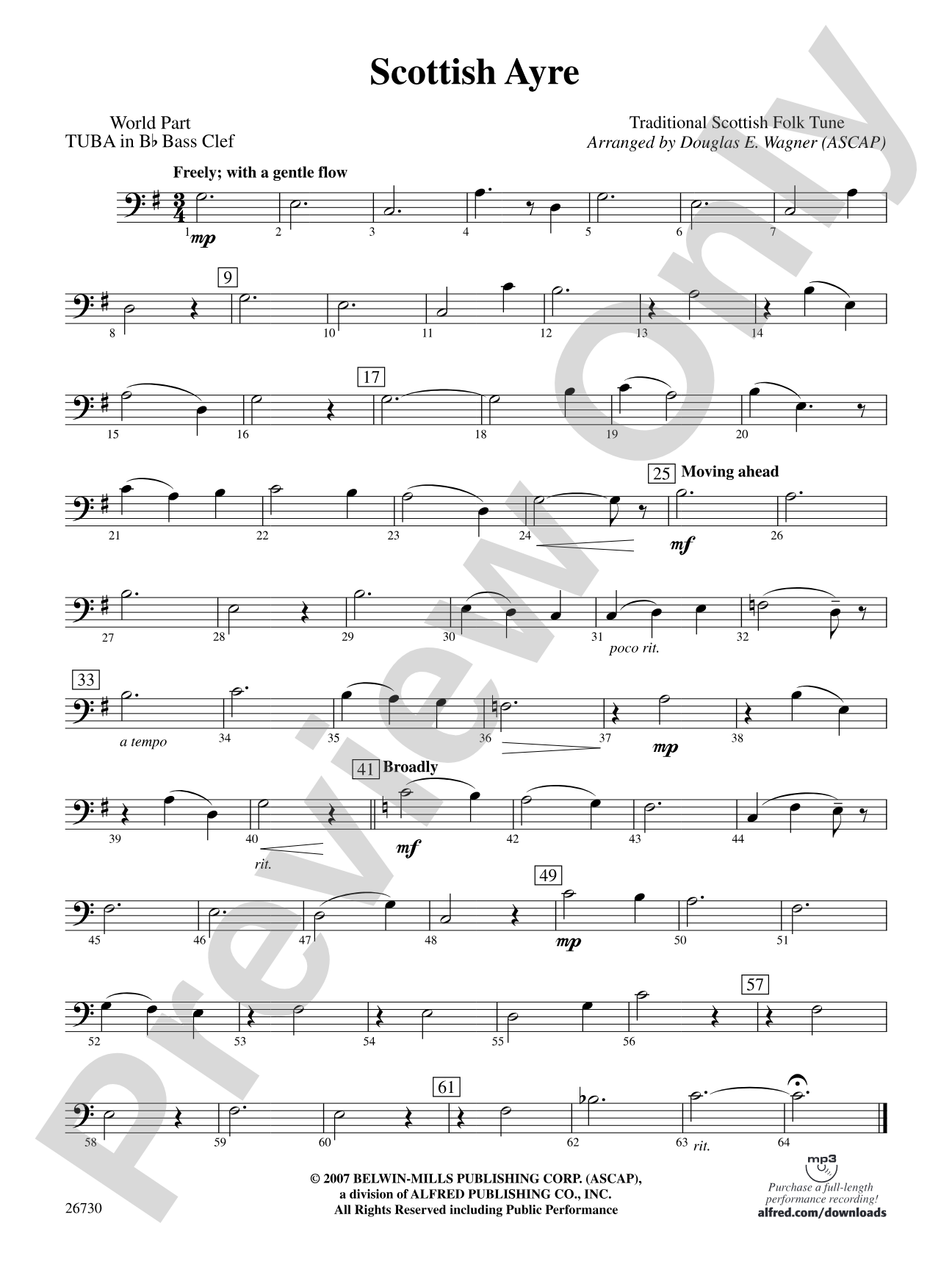 Scottish Ayre: (wp) B-flat Tuba B.C.