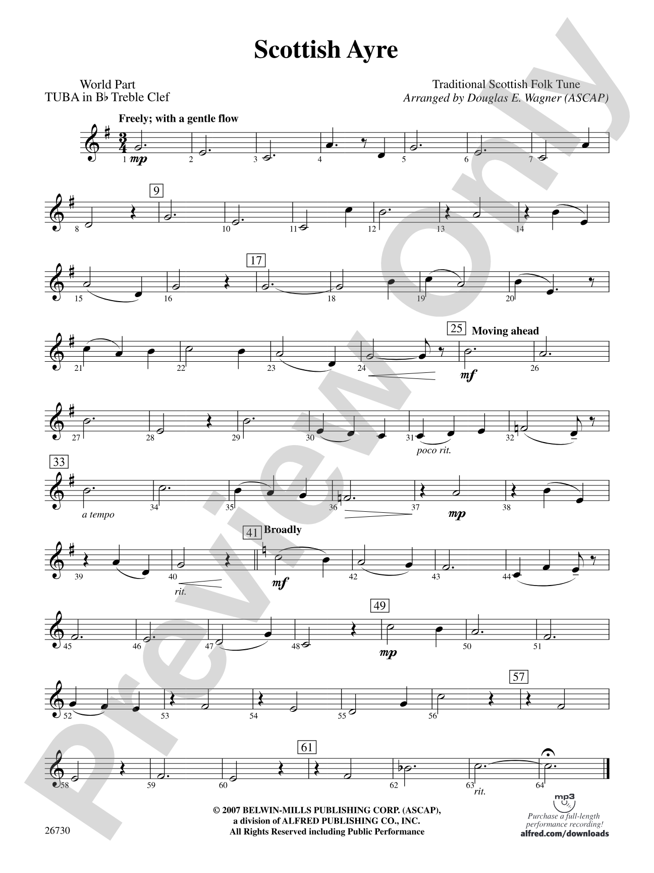 Scottish Ayre: (wp) B-flat Tuba T.C.
