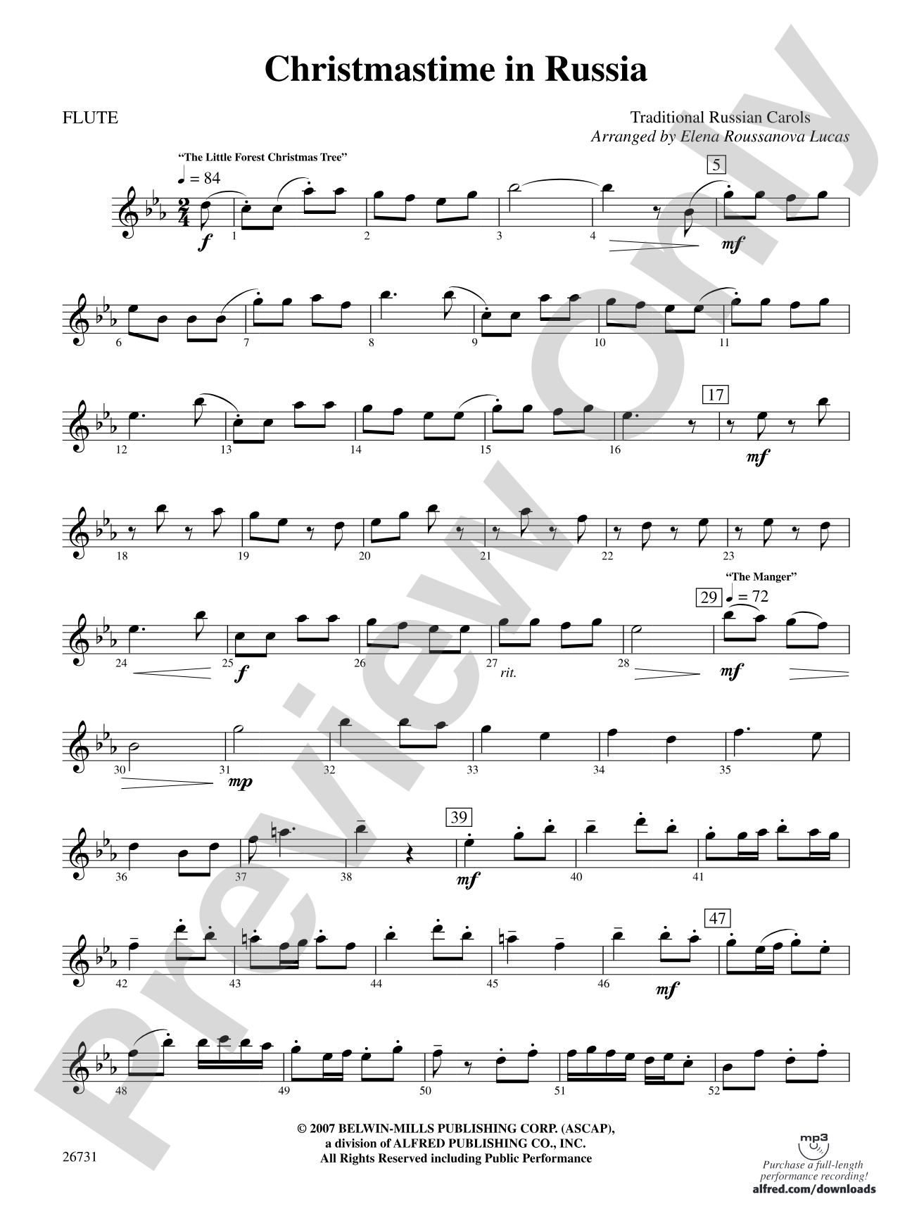 Christmastime in Russia: Flute
