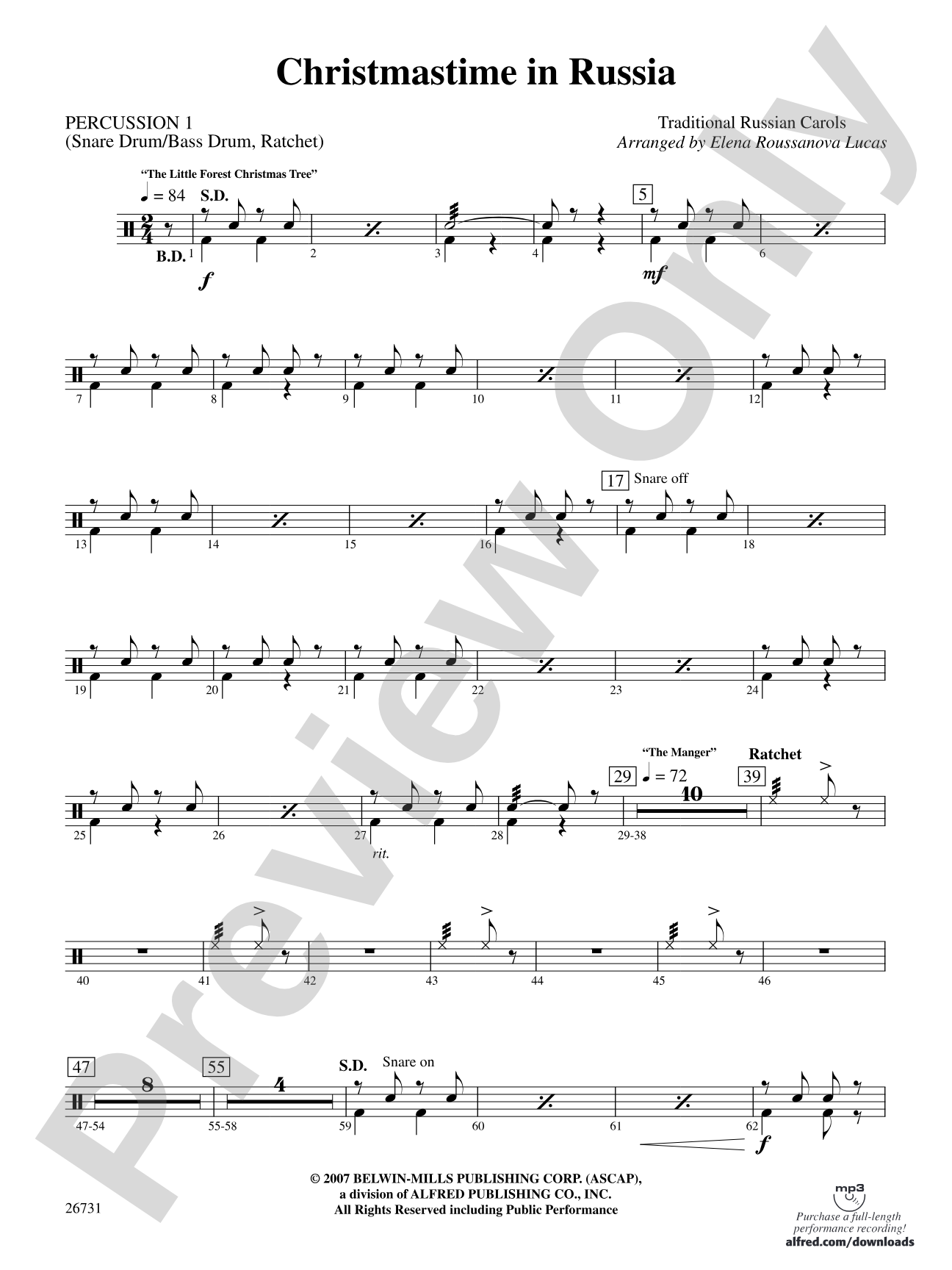 Christmastime in Russia: 1st Percussion