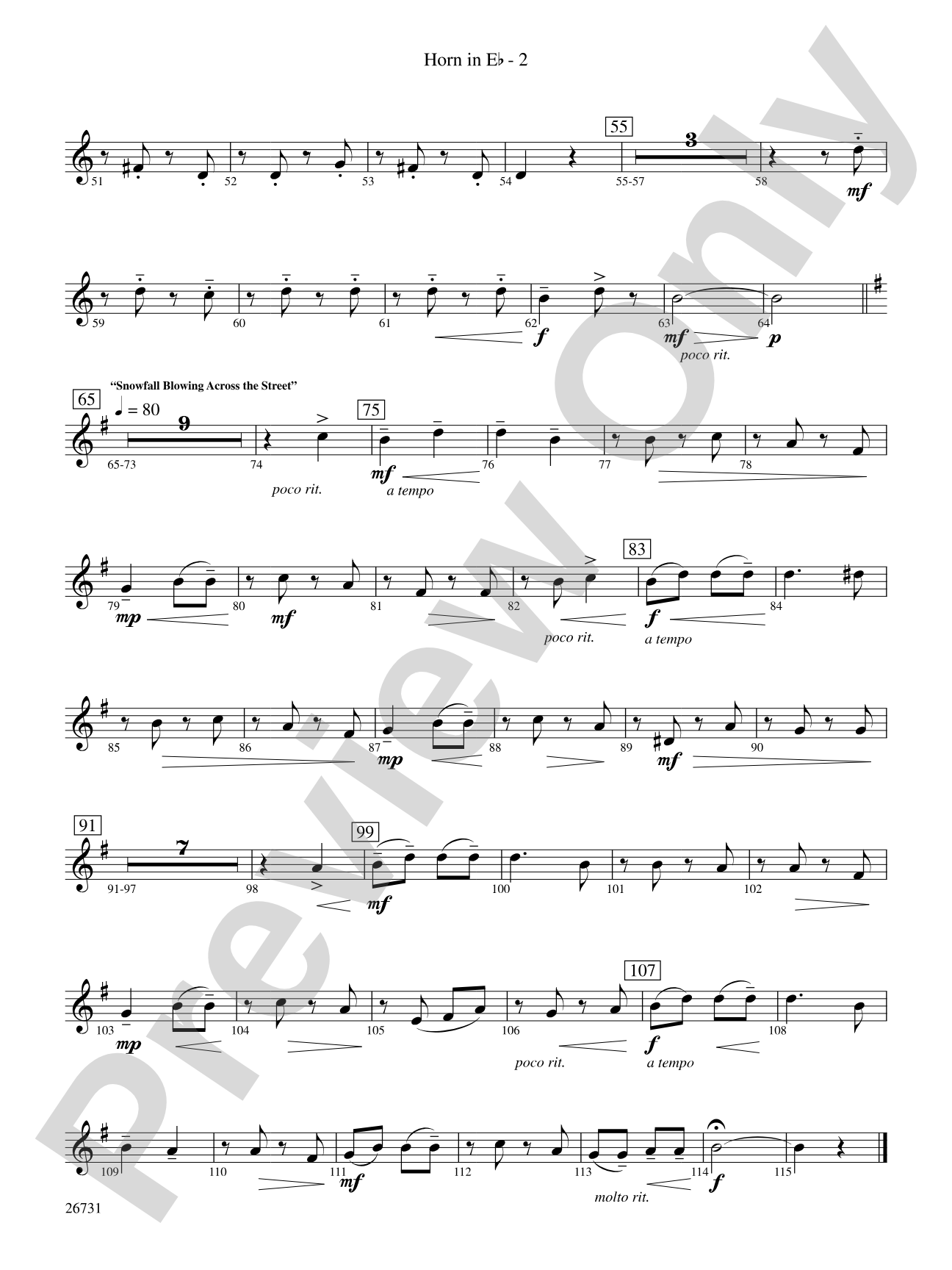 Christmastime in Russia: (wp) 1st Horn in E-flat