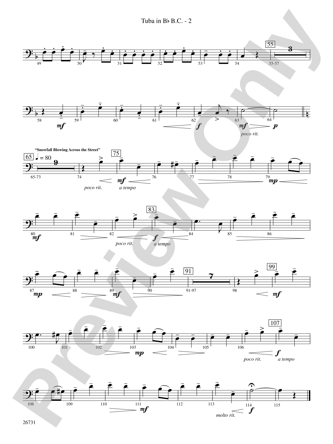 Christmastime in Russia: (wp) B-flat Tuba B.C.