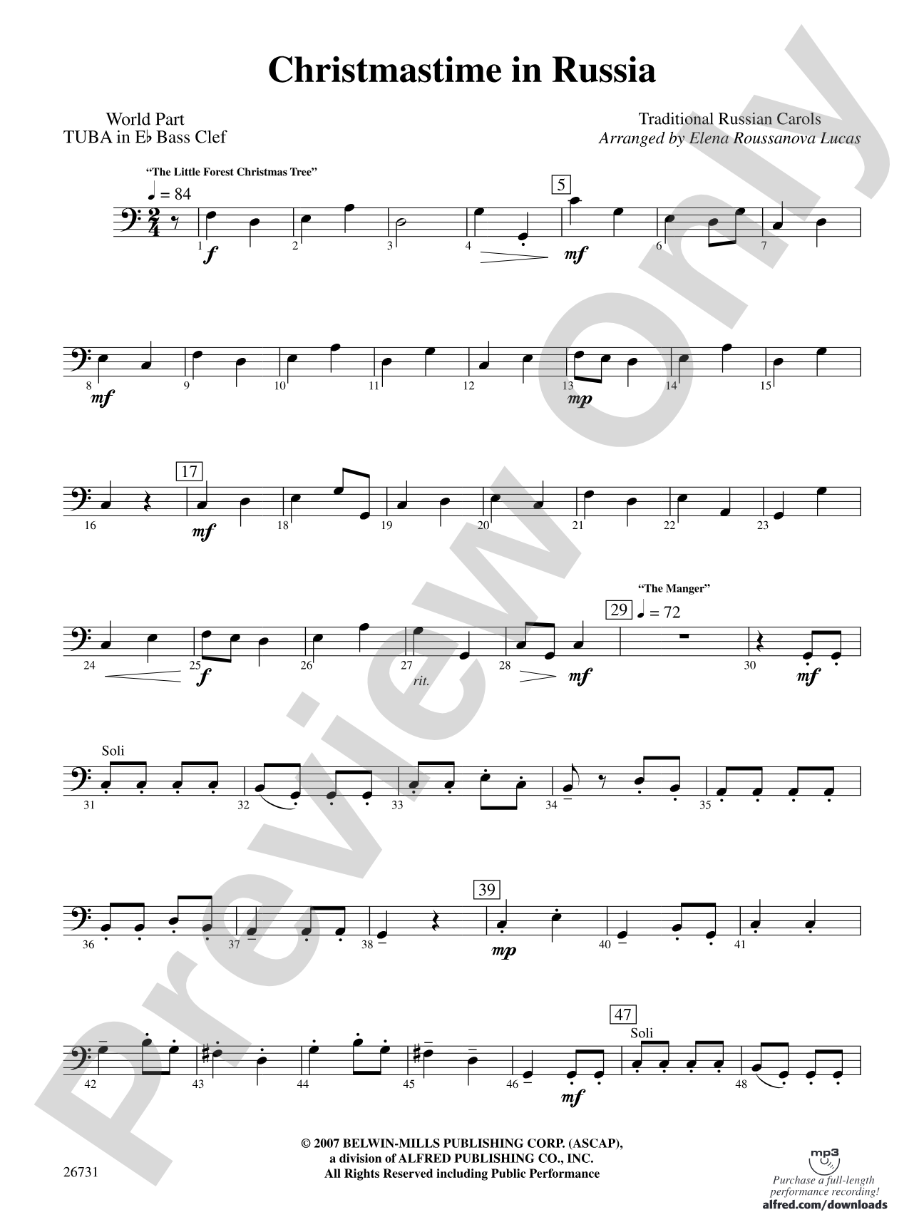 Christmastime in Russia: (wp) E-flat Tuba B.C.