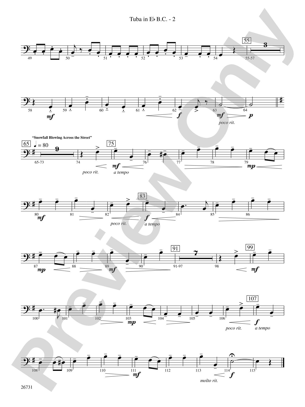 Christmastime in Russia: (wp) E-flat Tuba B.C.