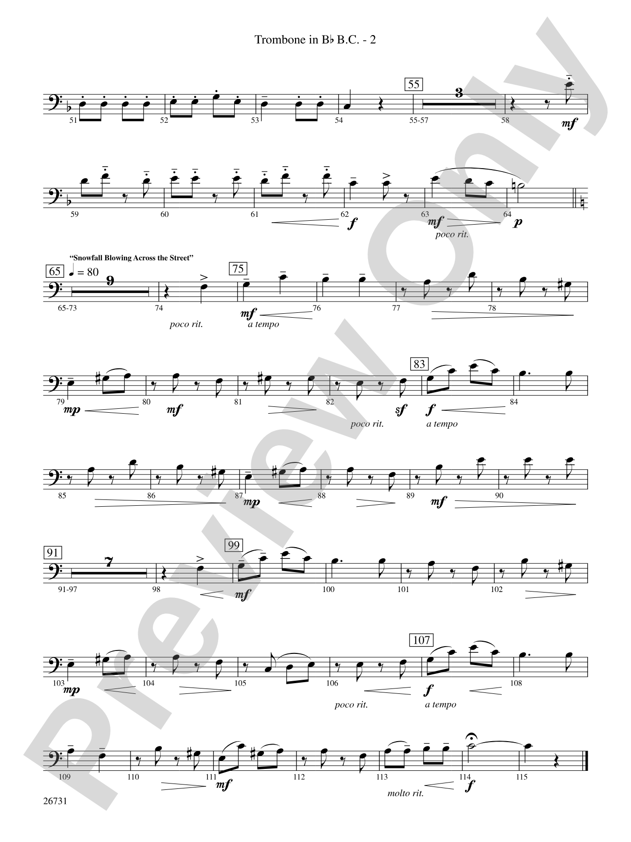 Christmastime in Russia: (wp) 1st B-flat Trombone B.C.