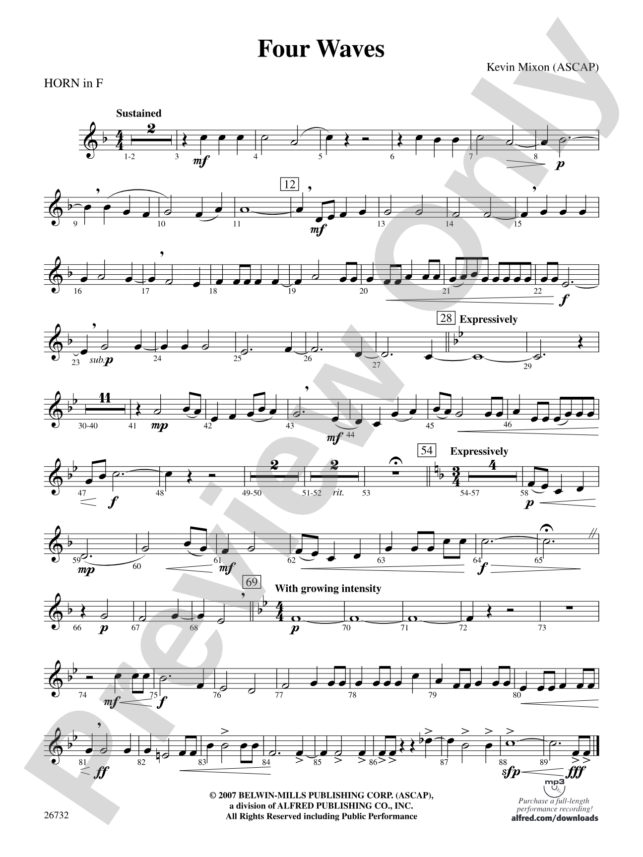 Four Waves: 1st F Horn