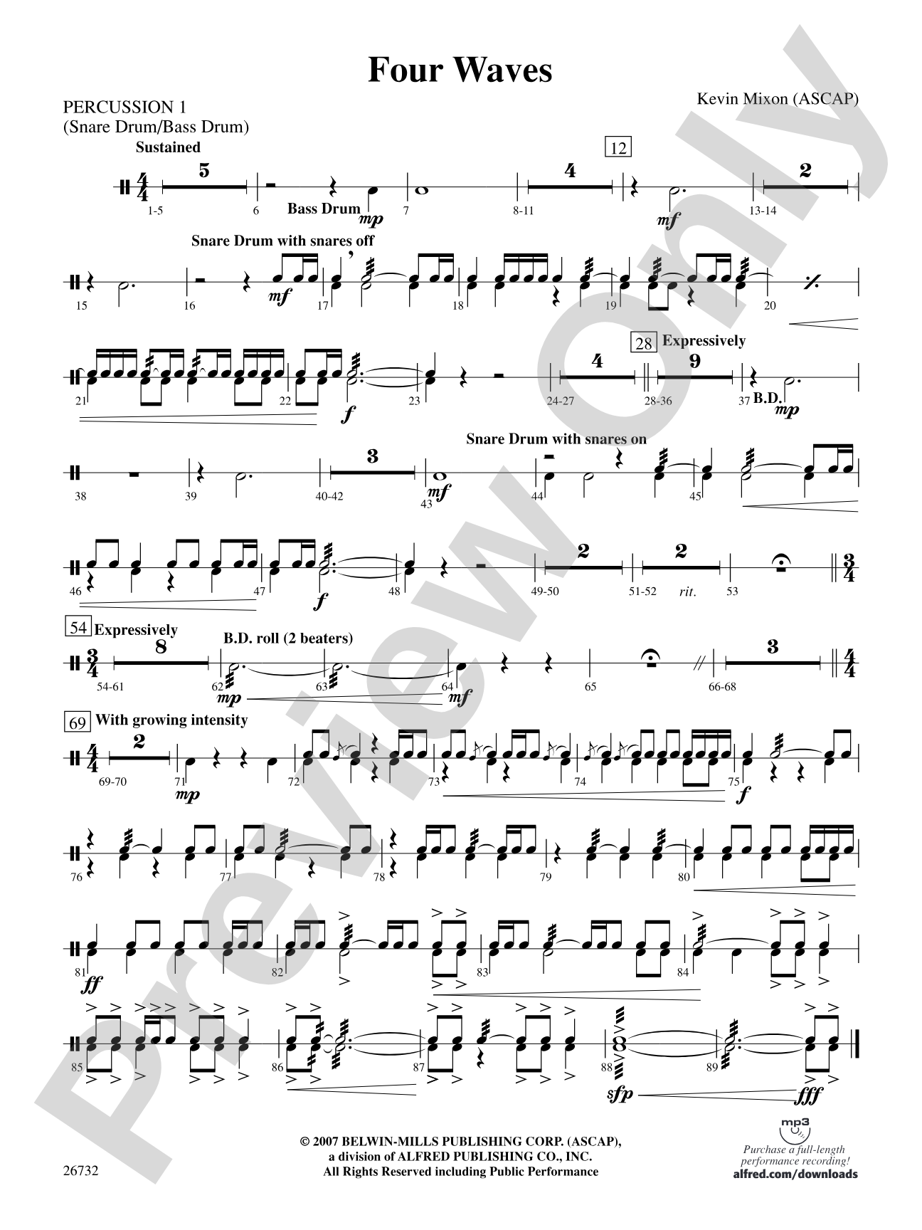 Four Waves: 1st Percussion