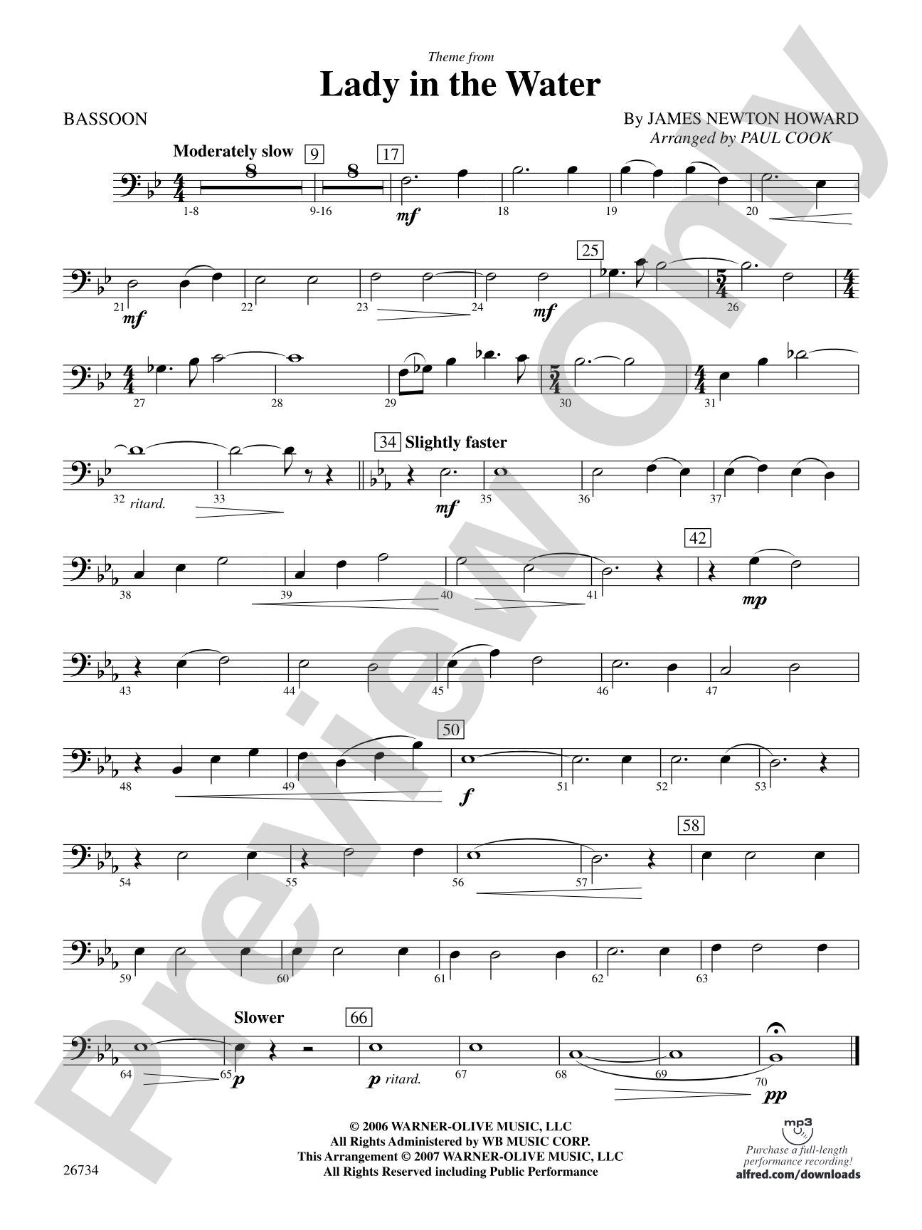 Lady in the Water: Bassoon
