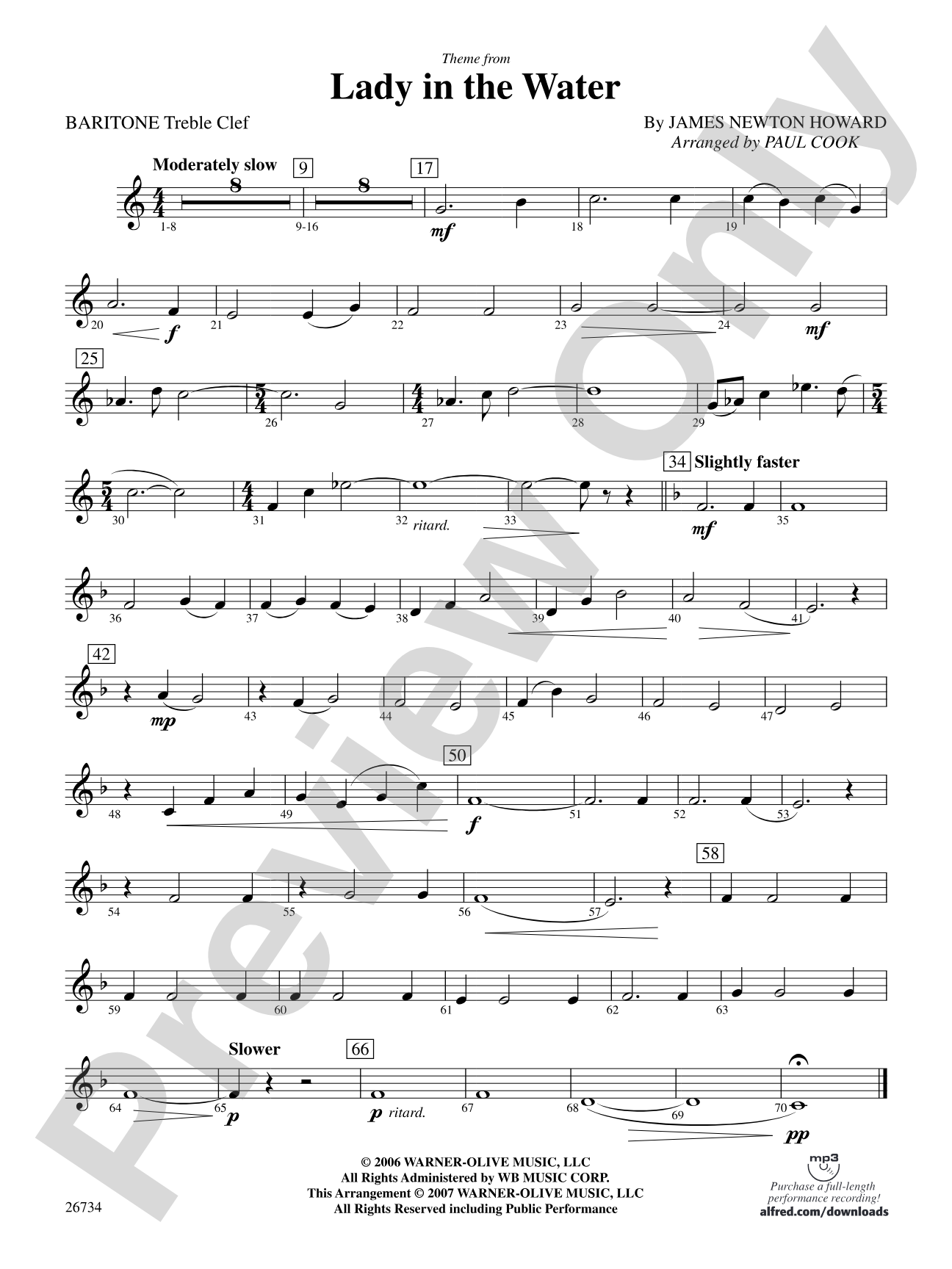 Lady in the Water: Baritone T.C.