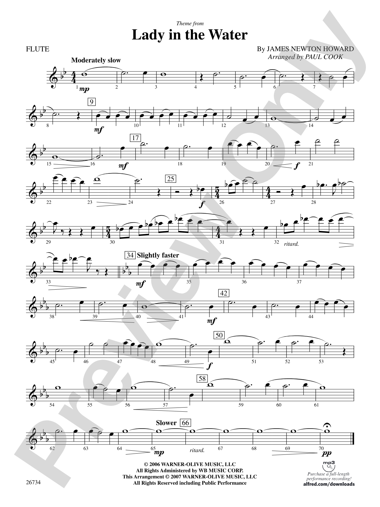 Lady in the Water: Flute