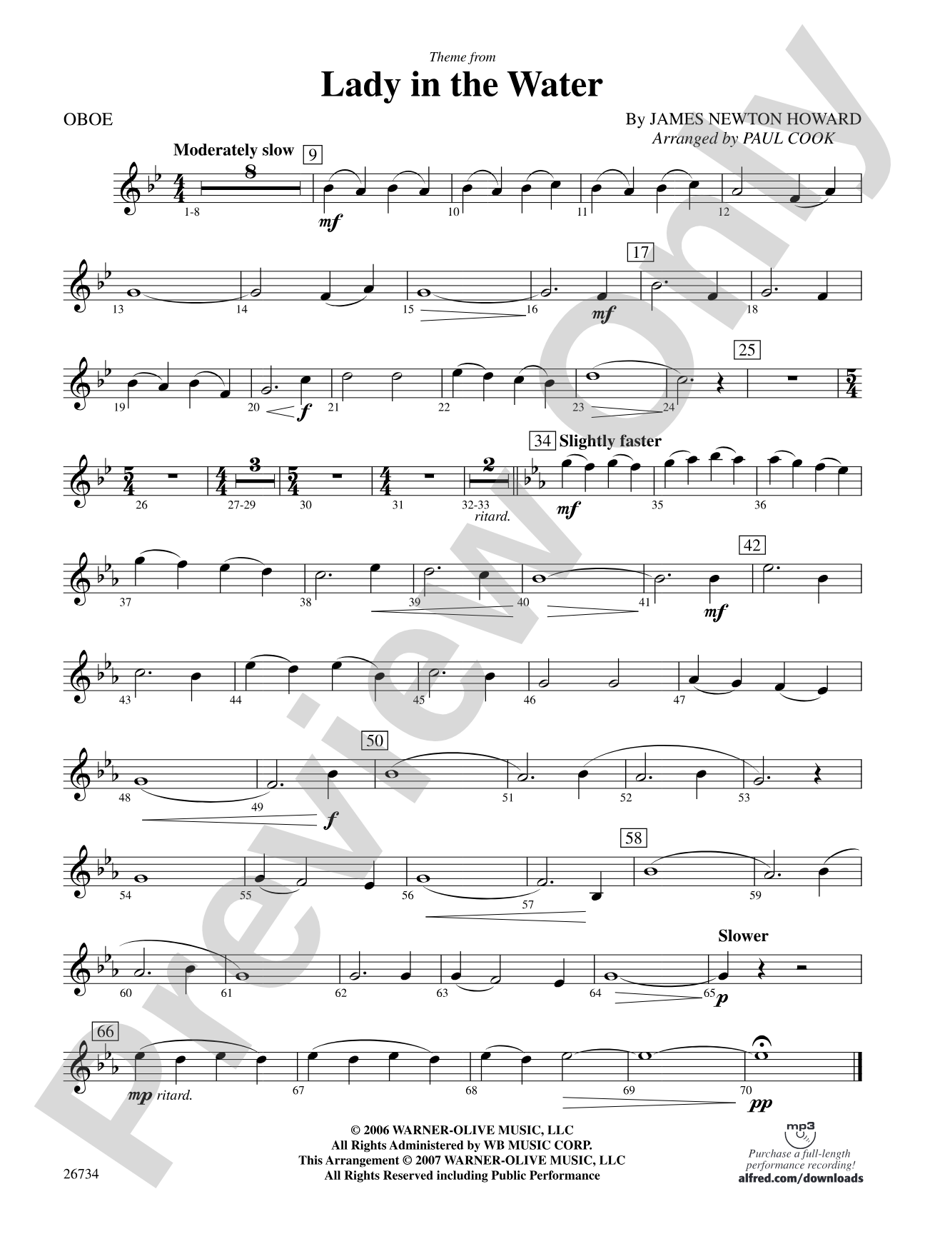 Lady in the Water: Oboe