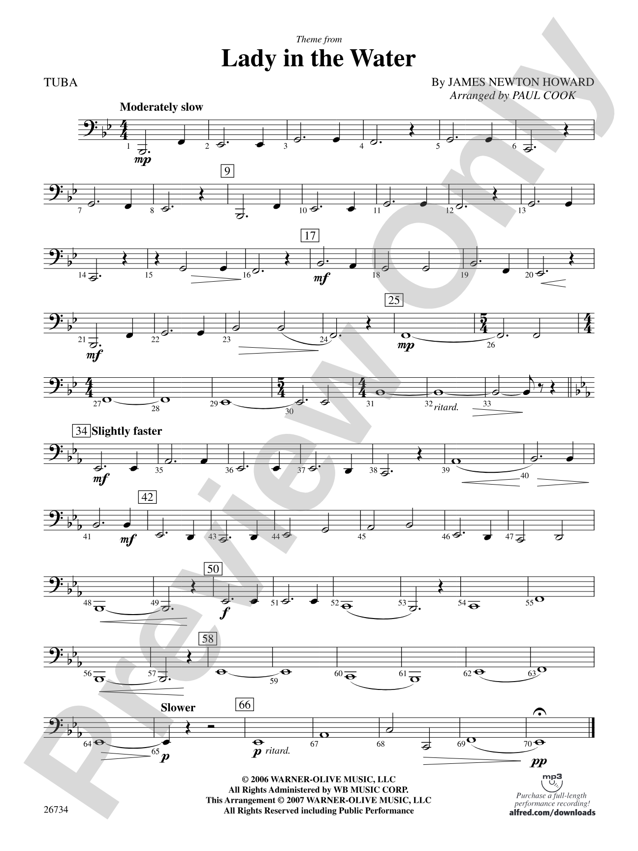 Lady in the Water: Tuba