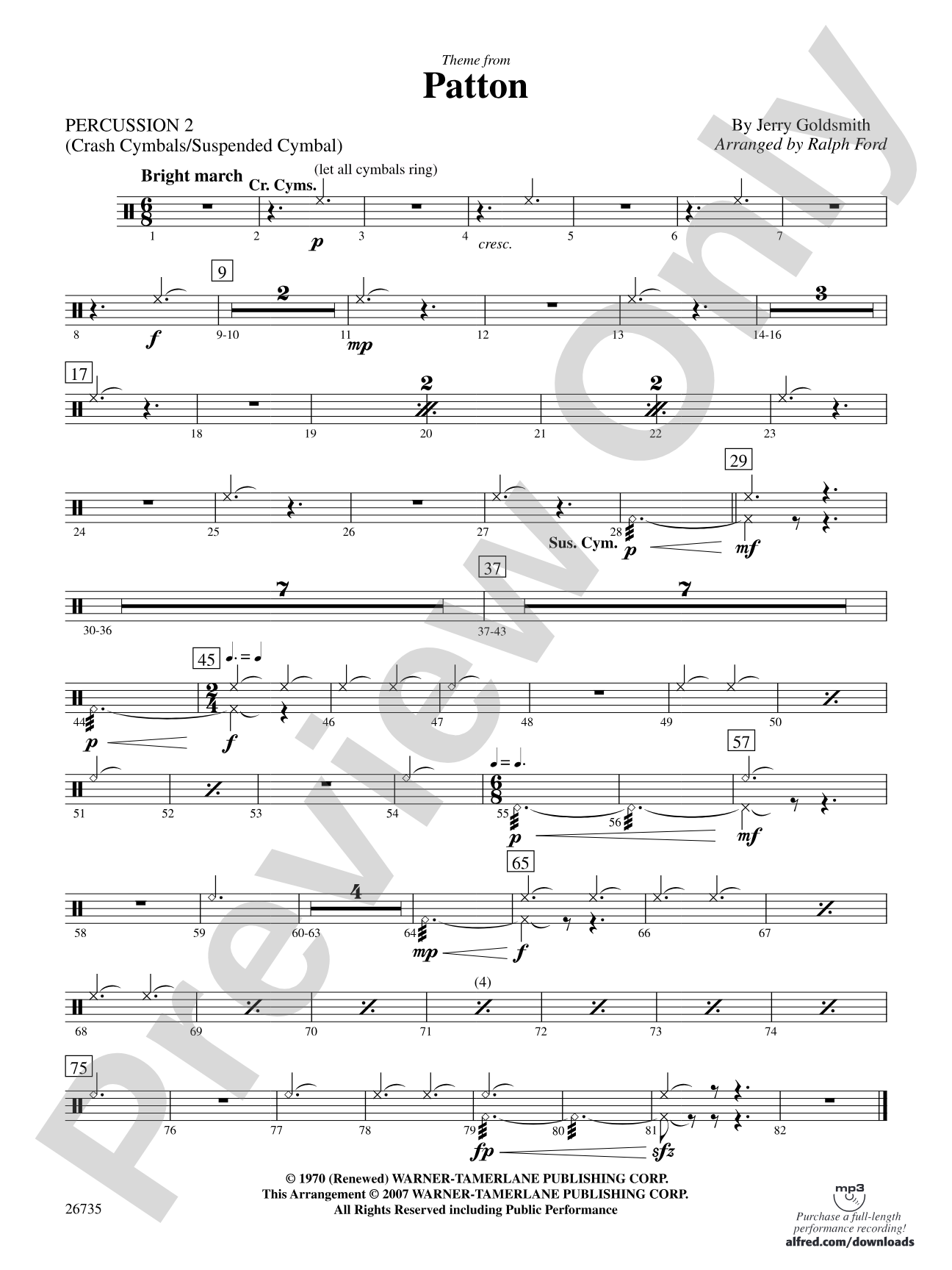 Patton: 2nd Percussion