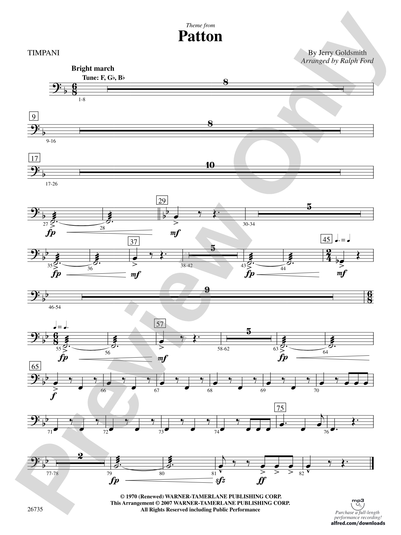 Patton: Timpani