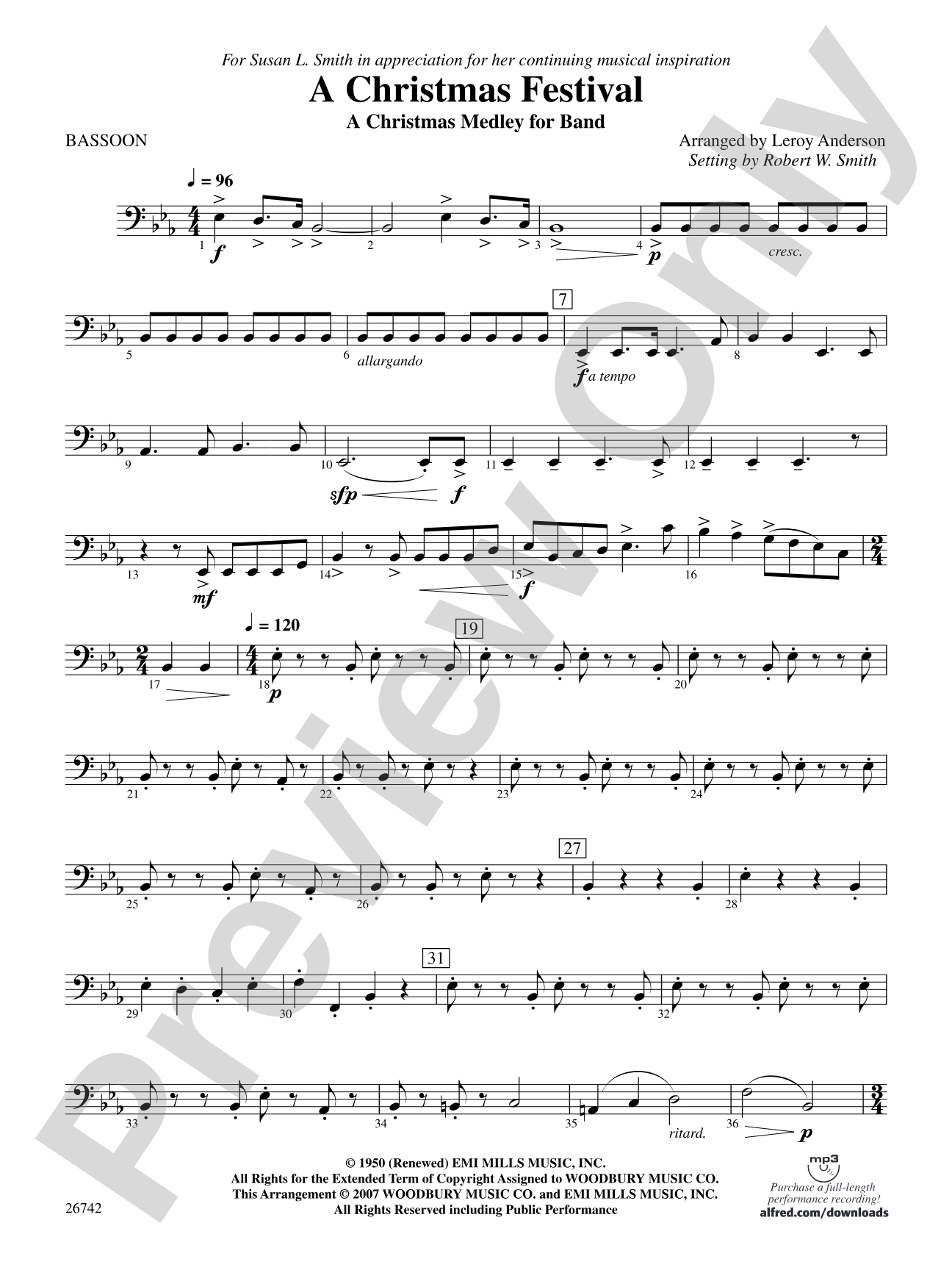 A Christmas Festival: Bassoon