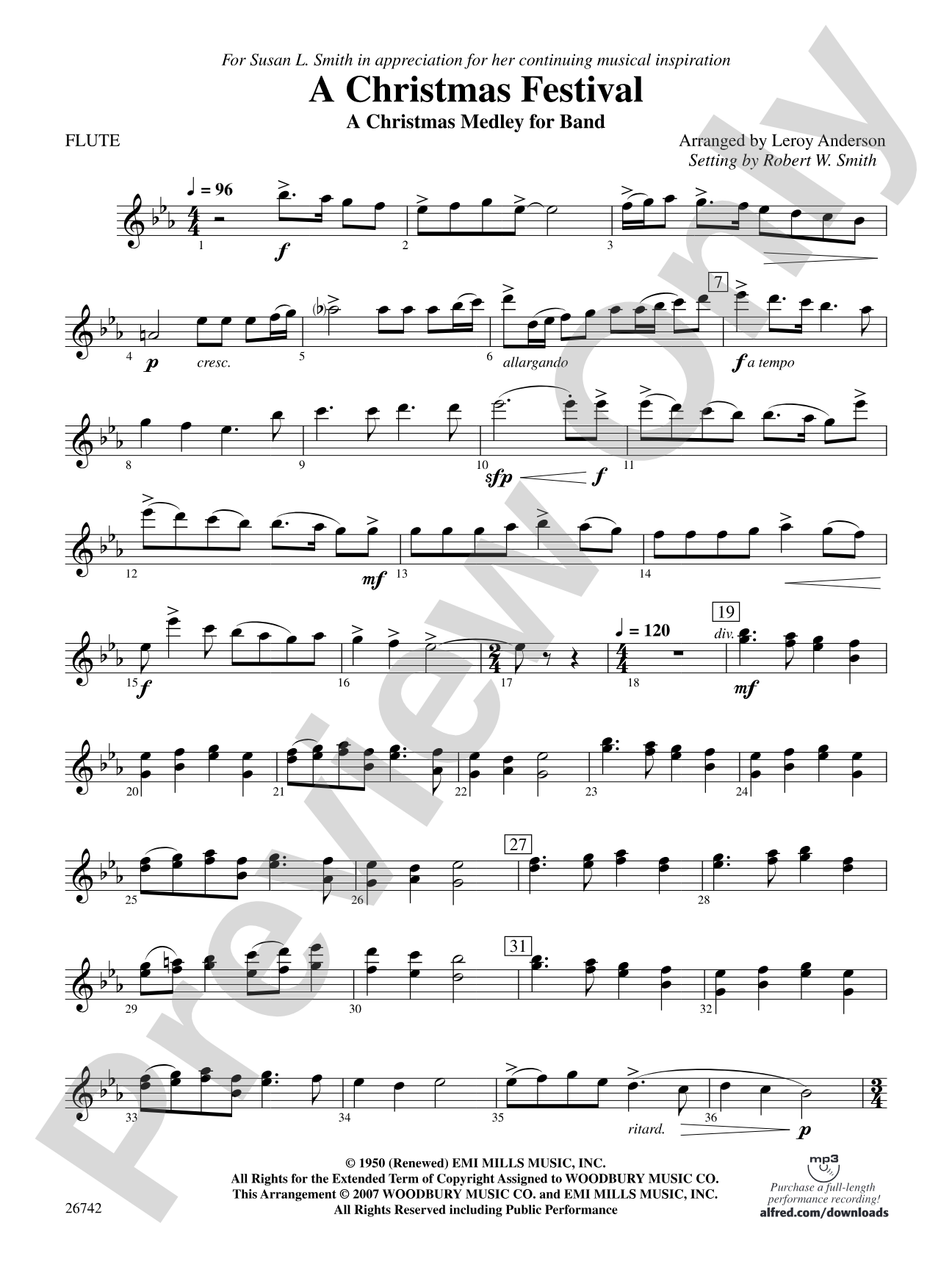 A Christmas Festival: Flute