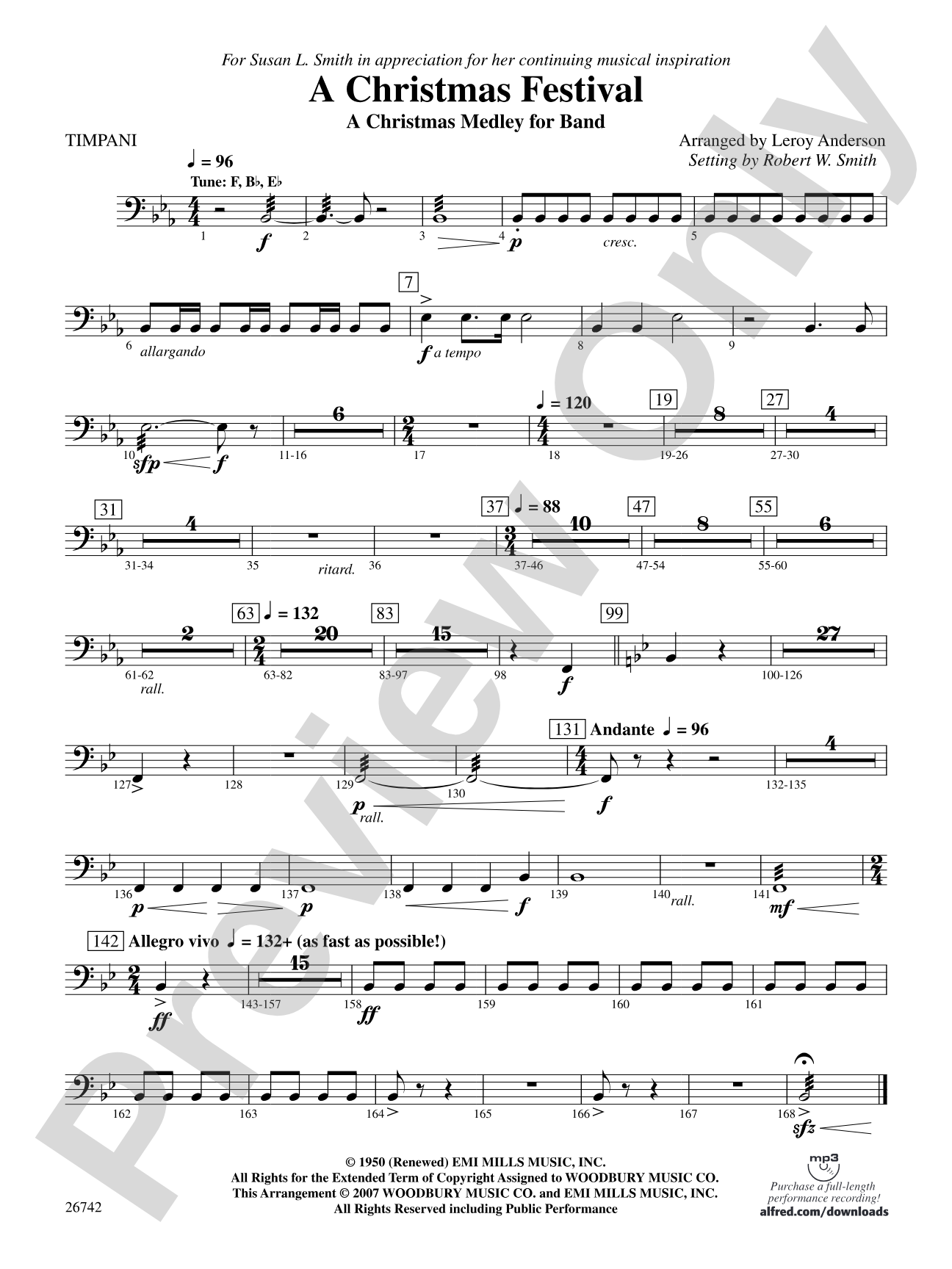 A Christmas Festival: Timpani