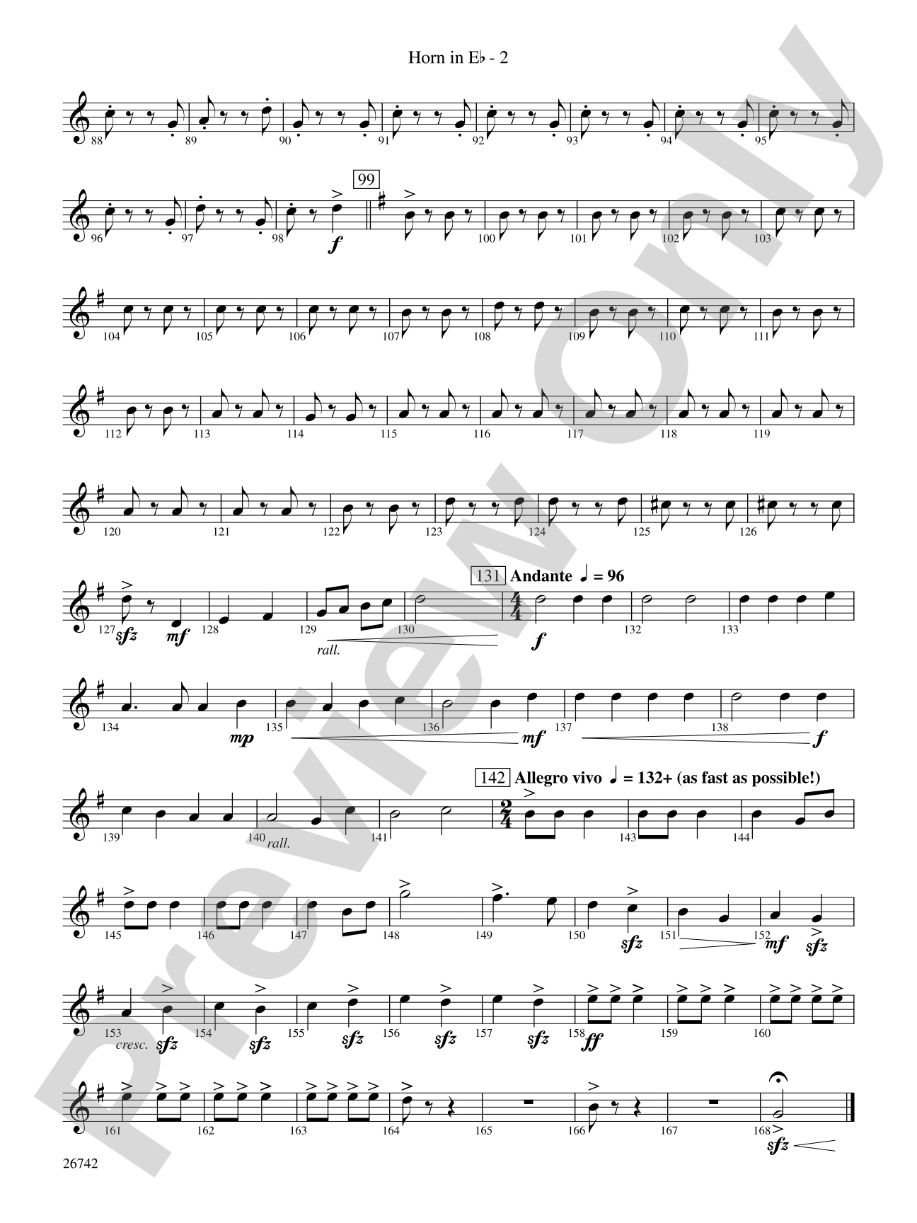 A Christmas Festival: (wp) 1st Horn in E-flat