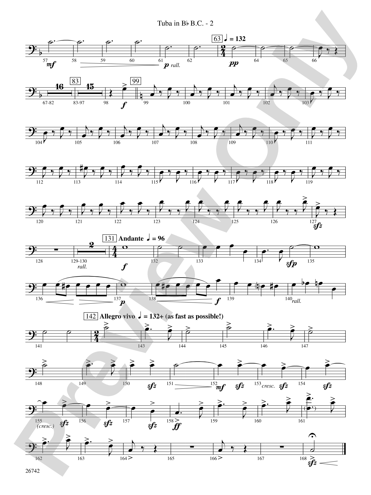 A Christmas Festival: (wp) B-flat Tuba B.C.