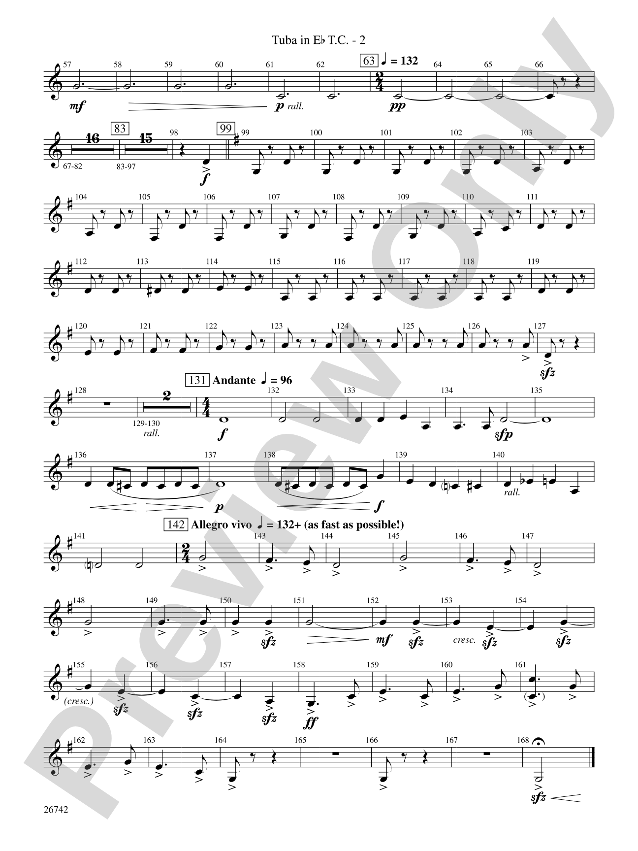 A Christmas Festival: (wp) E-flat Tuba T.C.