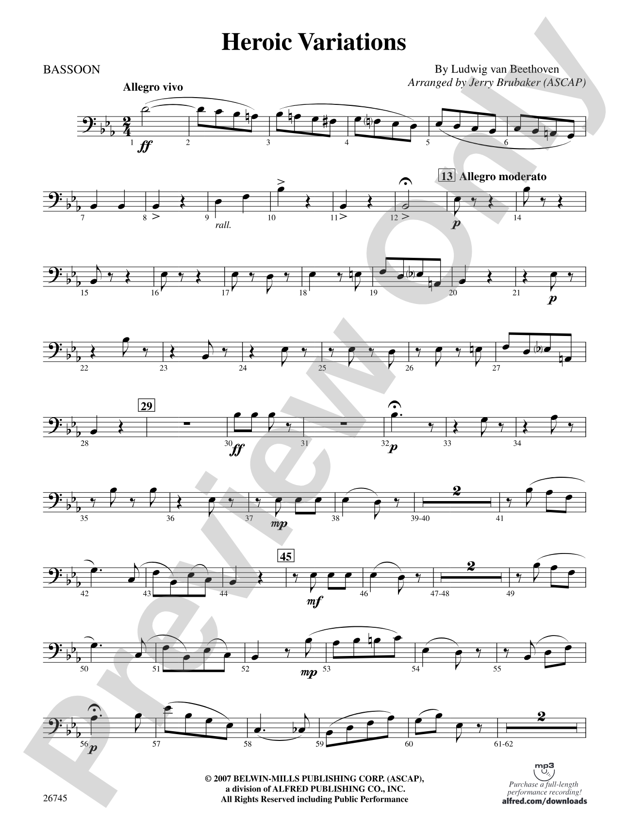 Heroic Variations: Bassoon