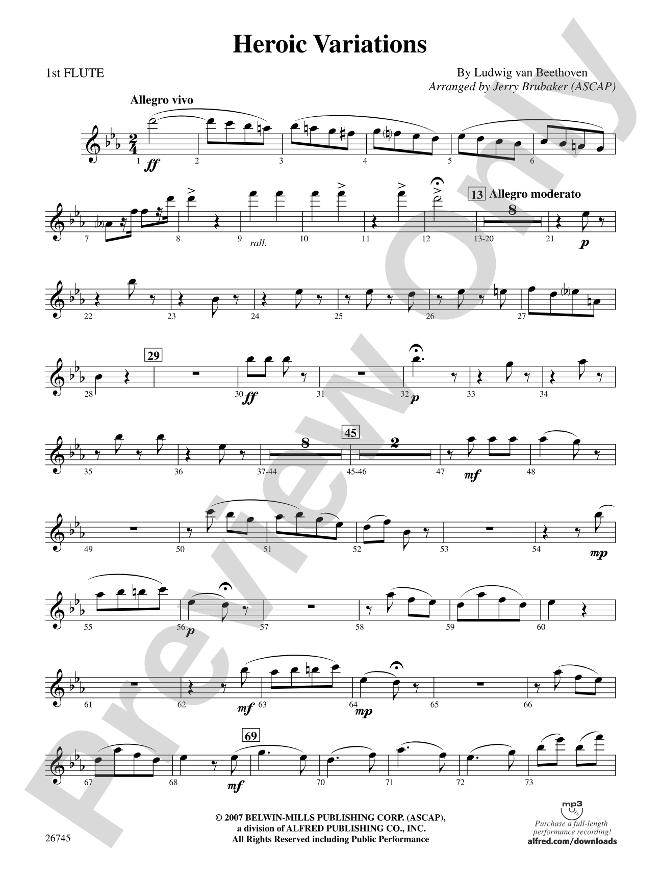 Heroic Variations: Flute