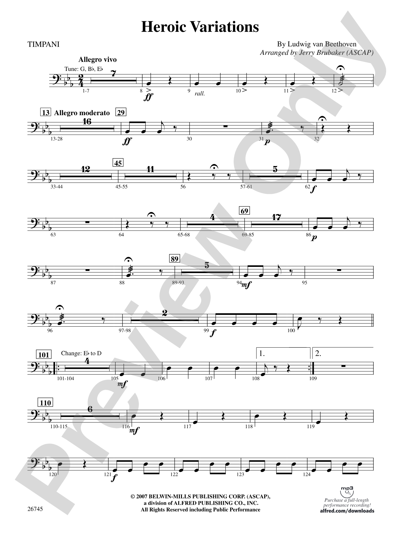 Heroic Variations: Timpani