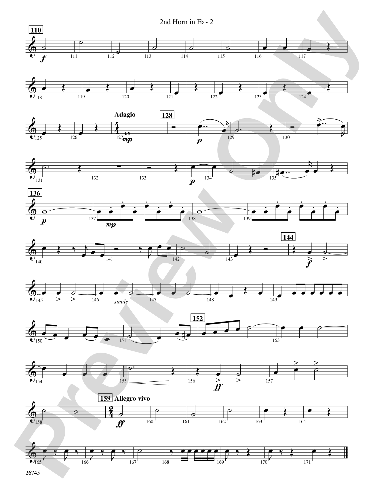 Heroic Variations: (wp) 2nd Horn in E-flat
